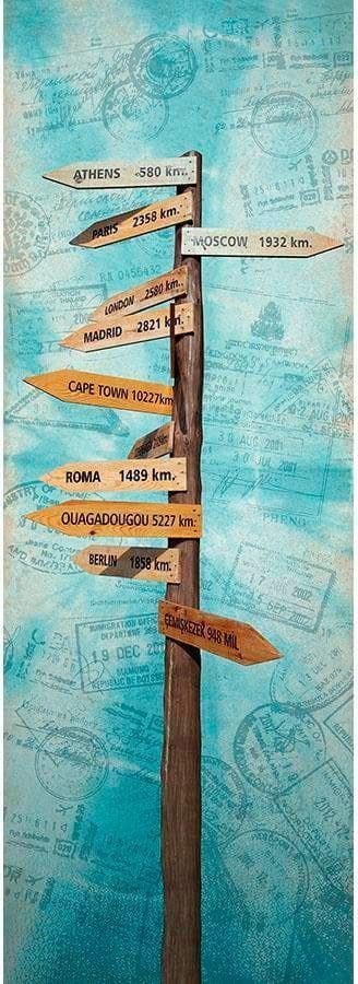 Living Walls Fototapete Travel the World: Glatte, PVC-freie Wandgestaltung