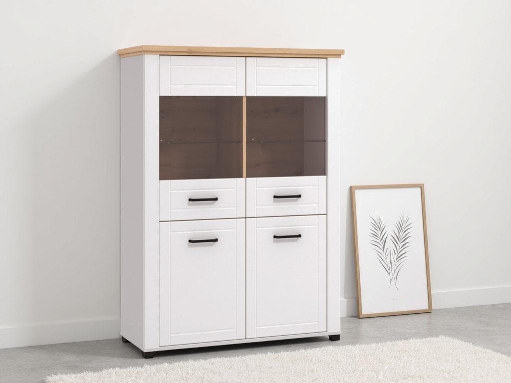 Vitrine mit 2 Türen und Sicherheitsglas 4 mm