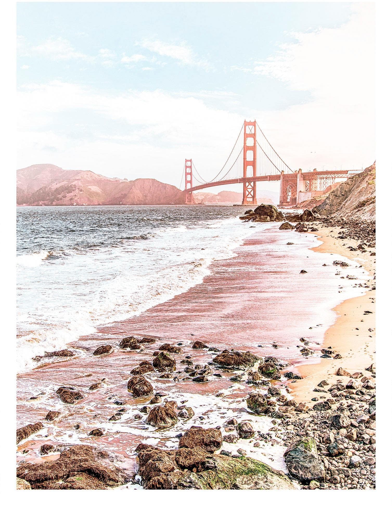 KOMAR "VOYAGE Golden Gate" Wandbild Bunt
