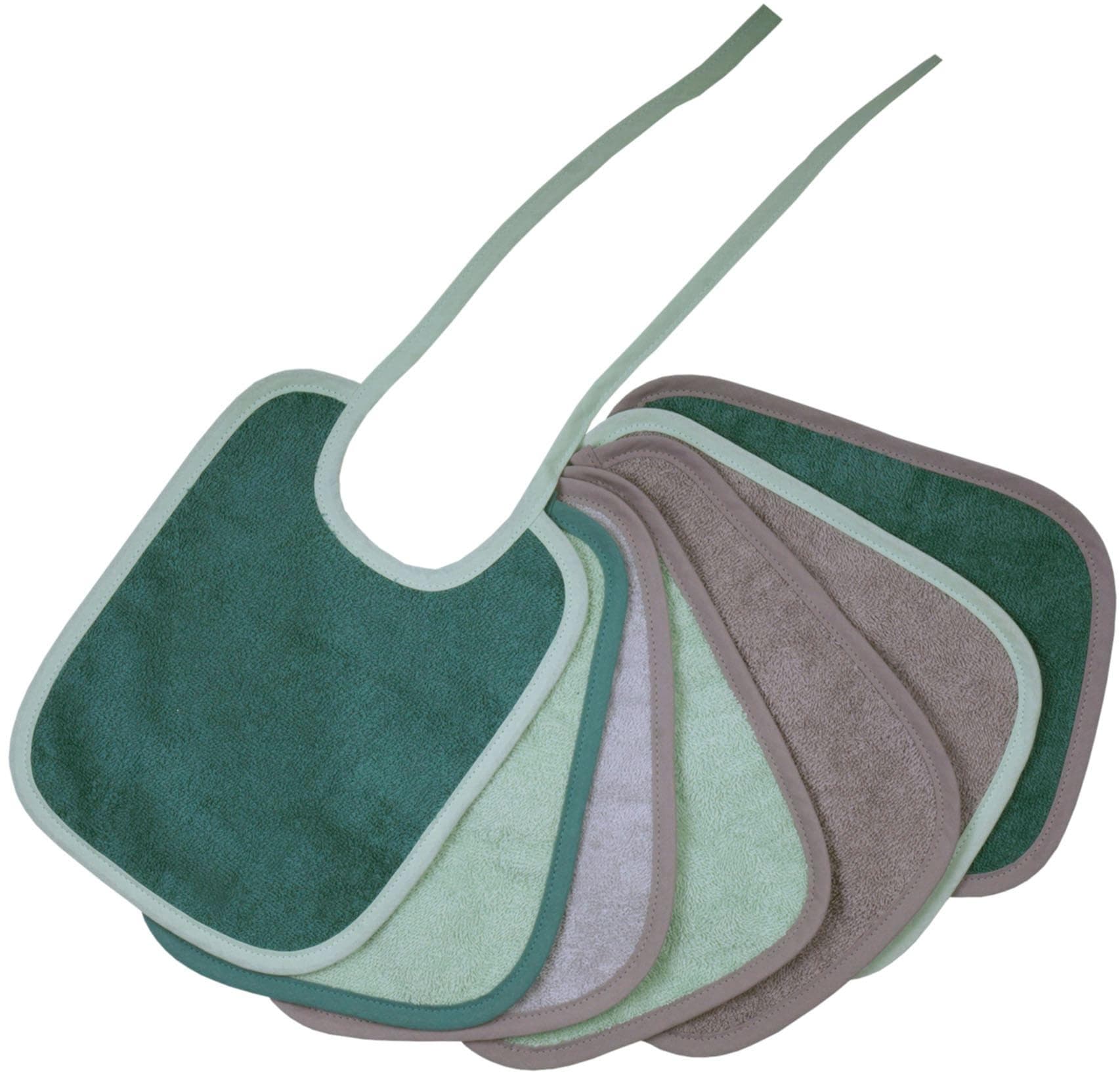 Lätzchen WÖRNER 'Bindelätzchen 7er Pack 20x25 cm' - 100% Baumwolle helloliv