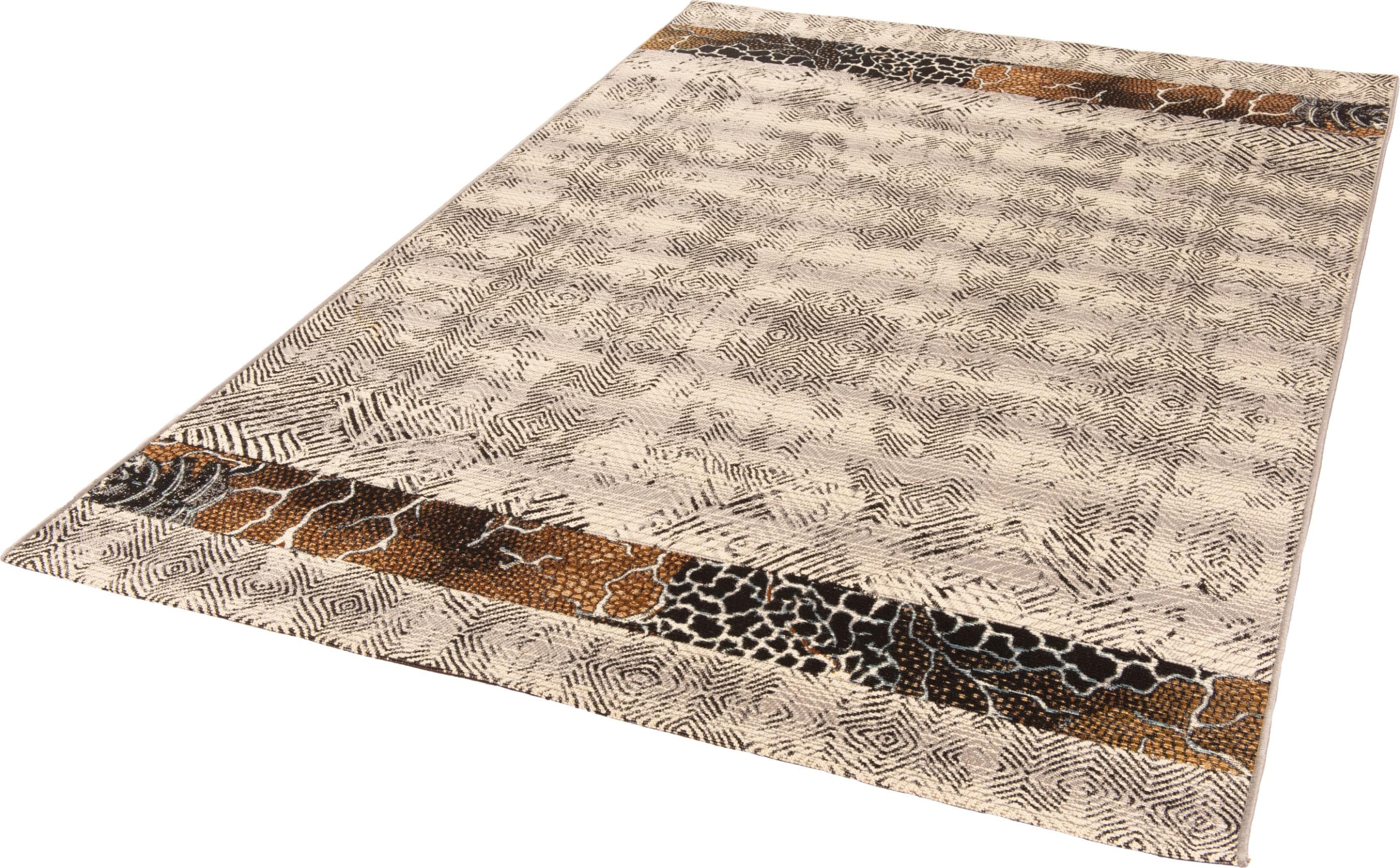 Gino Falcone Teppich Outdoor-Africa 43 Grau Kunstfaser
