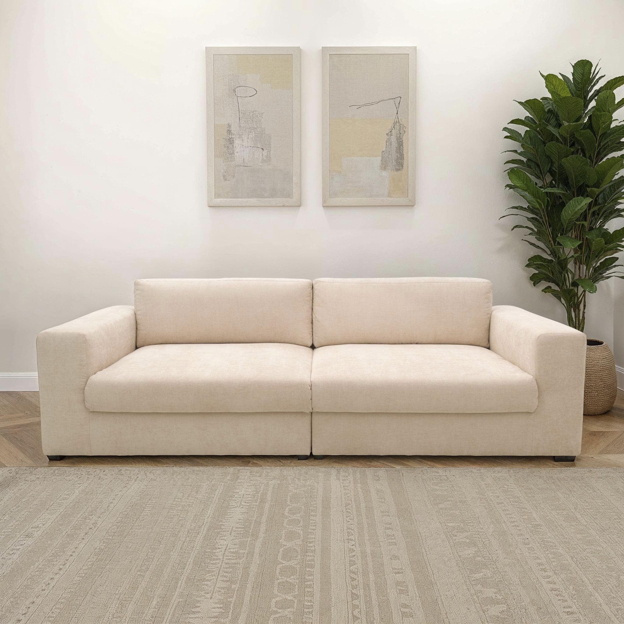 Big-Sofa DOMO COLLECTION Dundee Megasofa 276 cm Breite, Taschenfederkern, Rosa