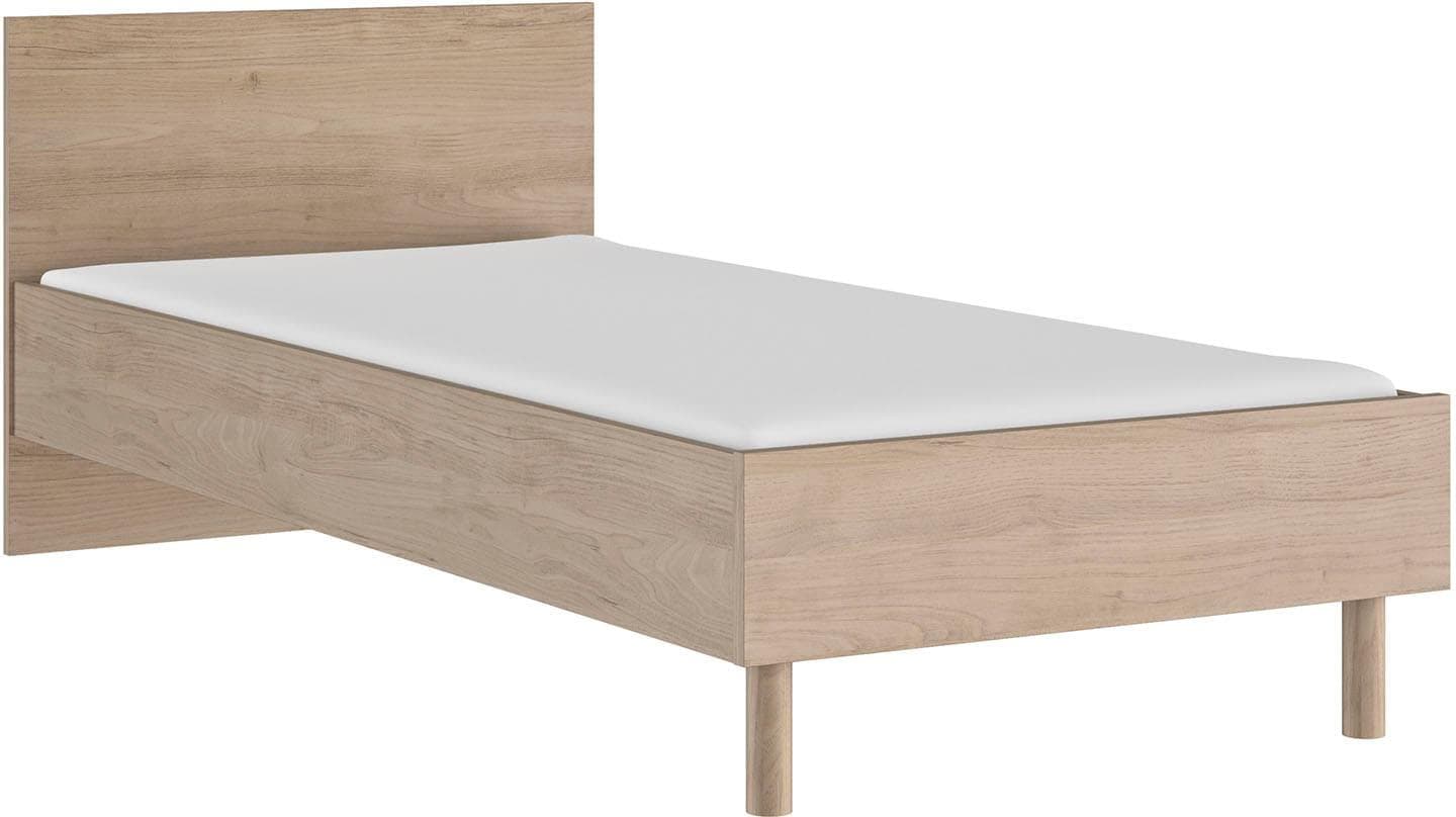 GAMI Ritmo Schlafzimmer-Set 2 Einzelbett Kastanie Natur Nachbildung