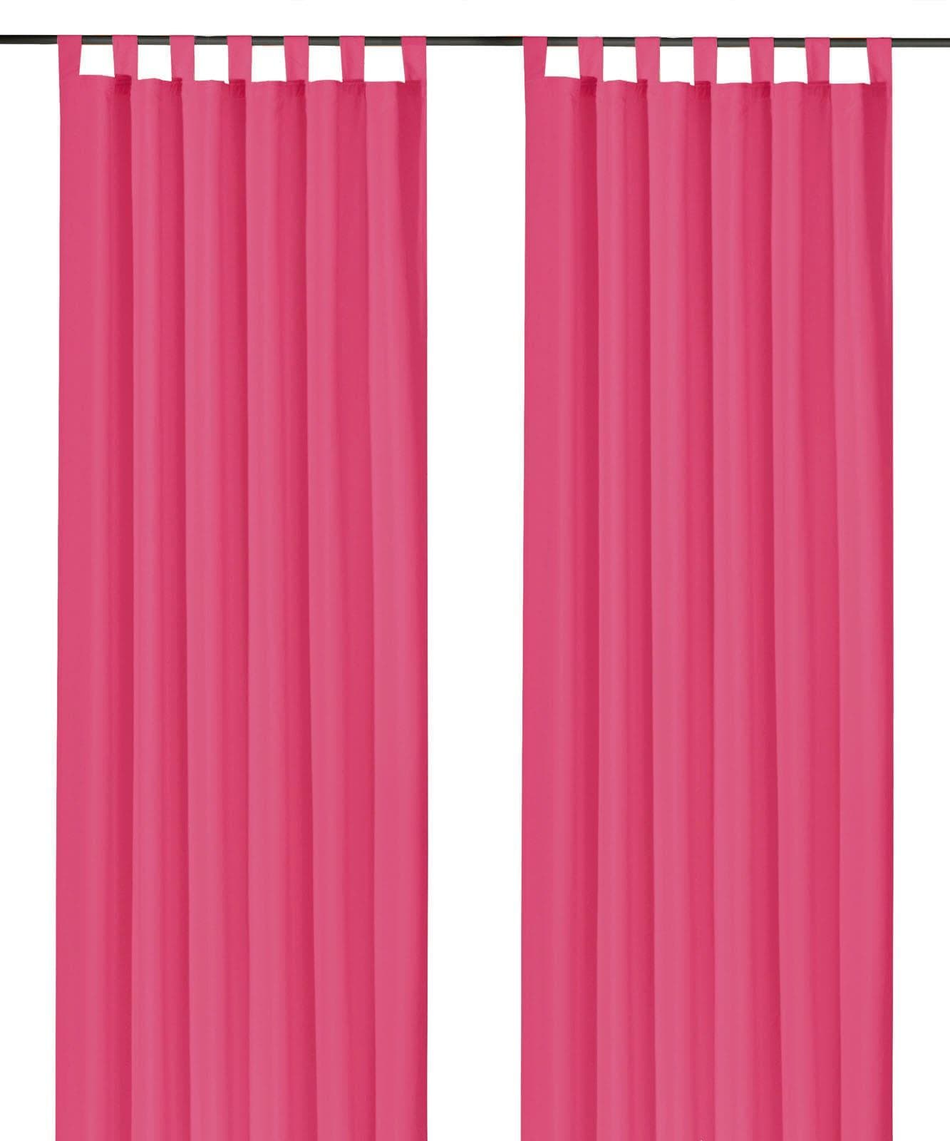 Weckbrodt Gardine Vito Fuchsia Blickdicht Satin