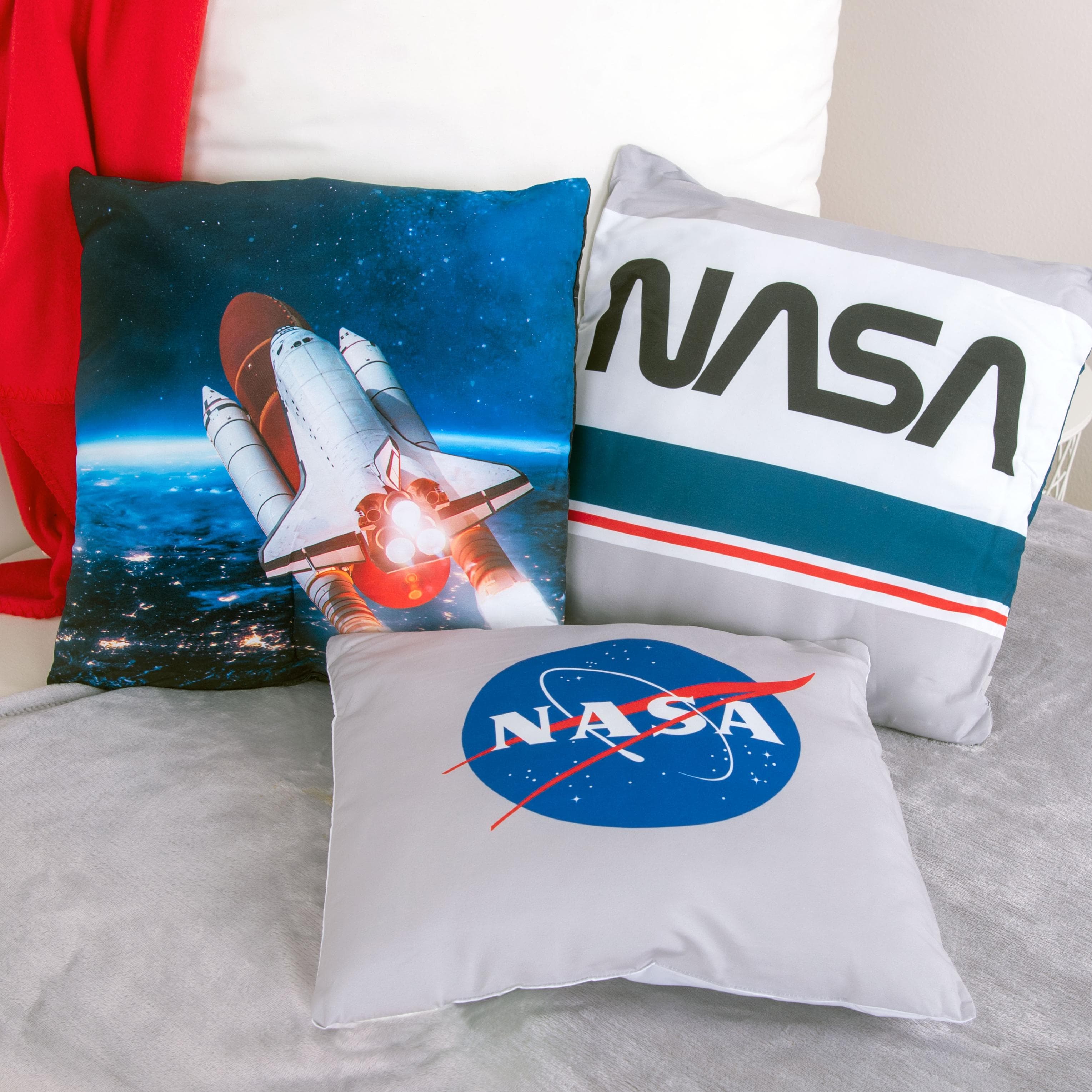 NASA Dekokissen NASA Bunt Polyester 3er-Set