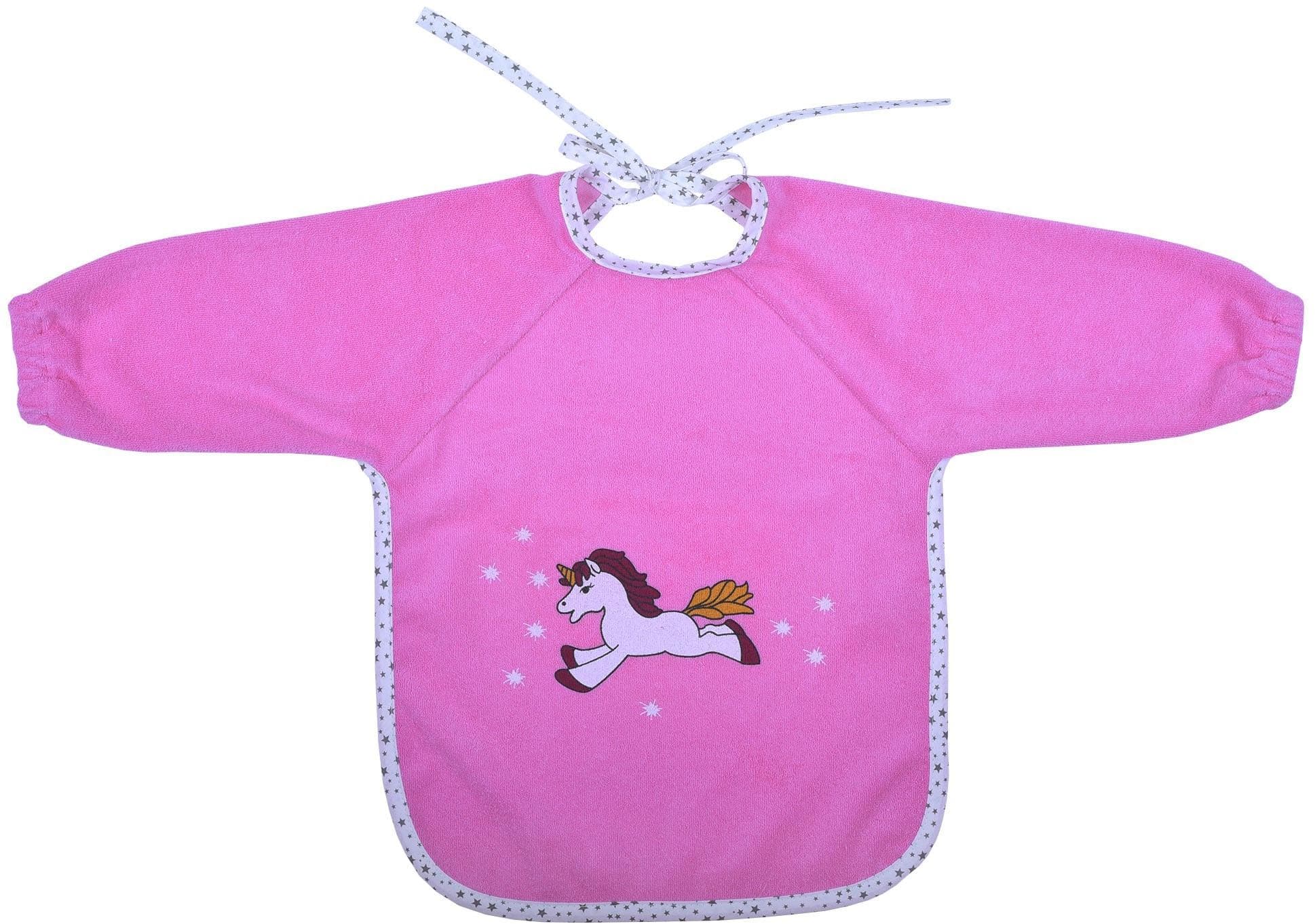 Wörner Lätzchen Einhorn Orchidee Ärmellatz beschichtet Baby