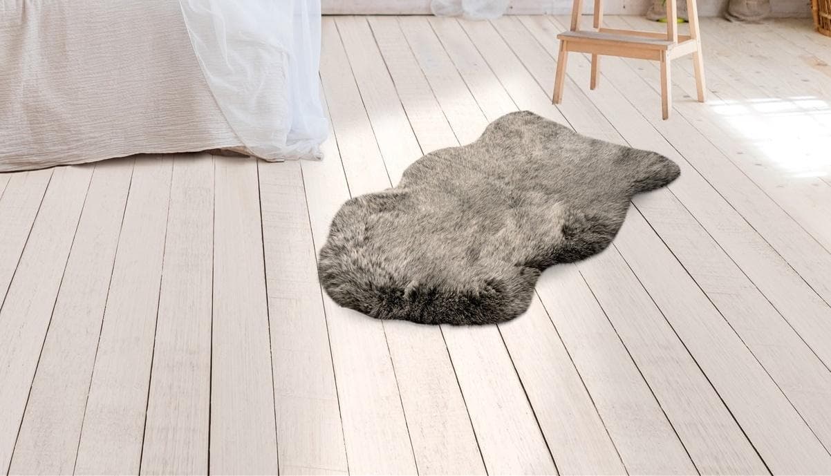 CALO-DELUXE Fellteppich Emica-1000 Grün Kuschelweich Hochflor