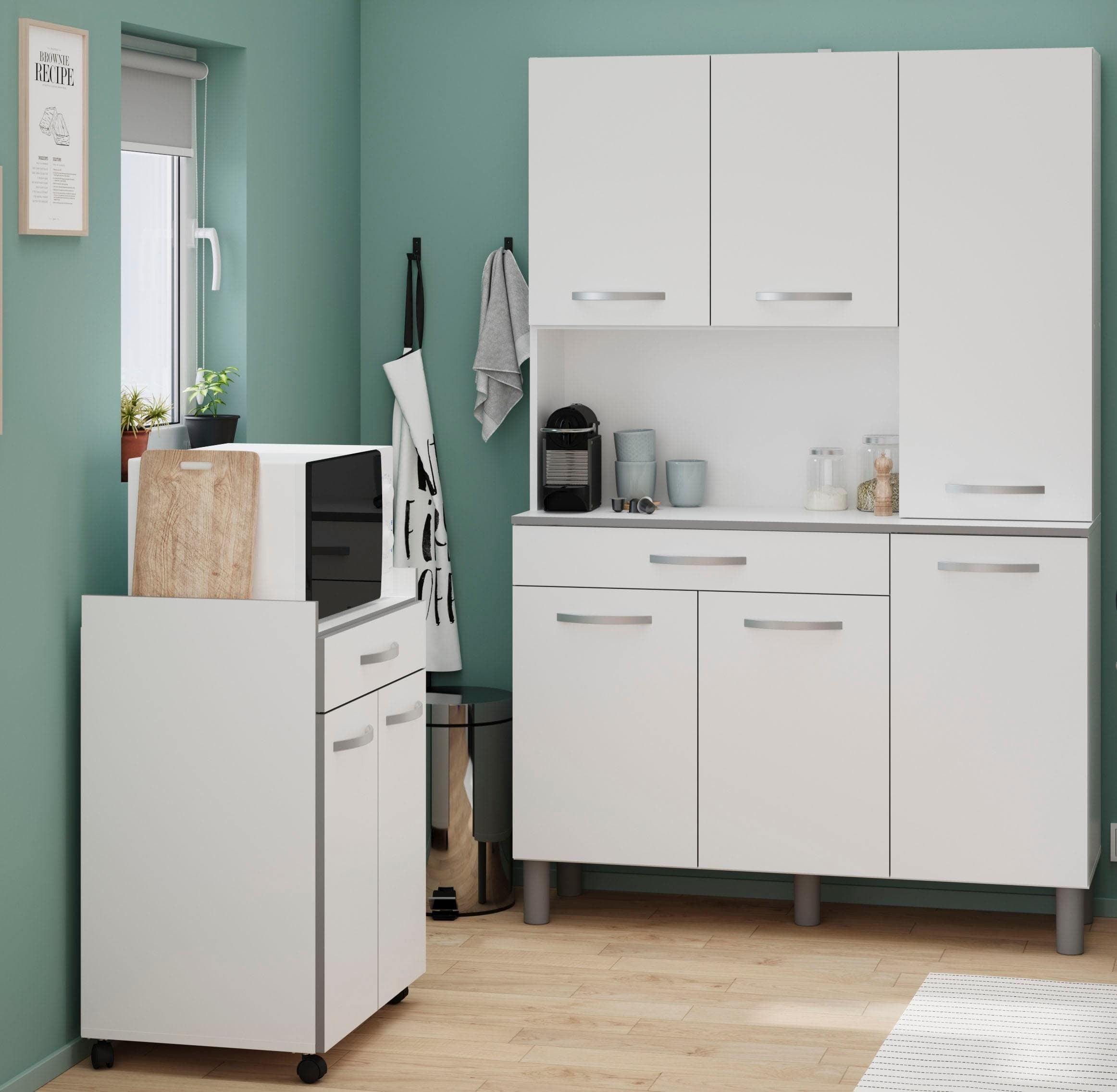 Schrank-Set PARISOT Season 1 Mehrzweckschrank Buffetschrank Aufbewahrung Weiß