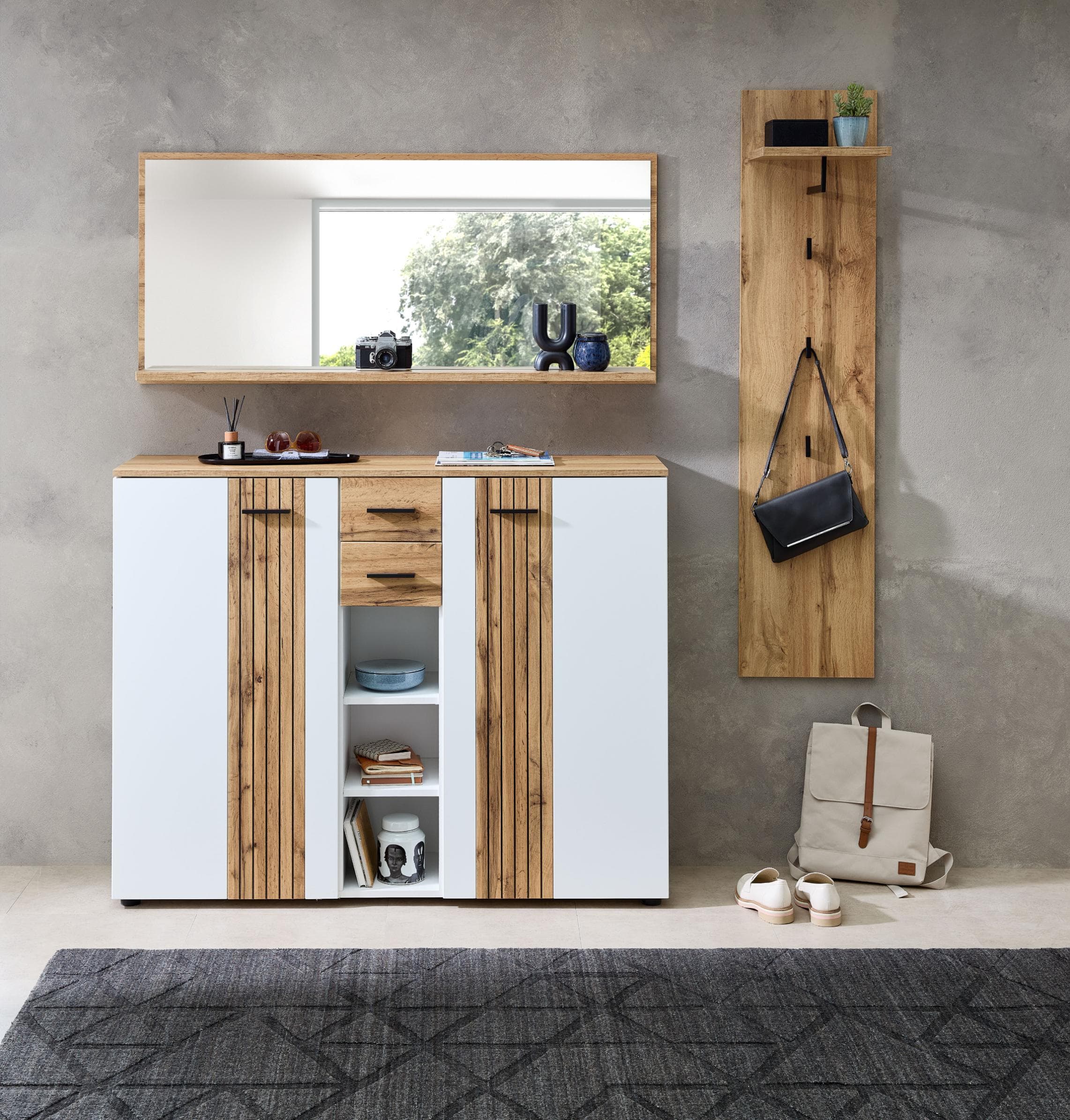 INNOSTYLE Garderoben-Set Sparks 3-teilig Weiß