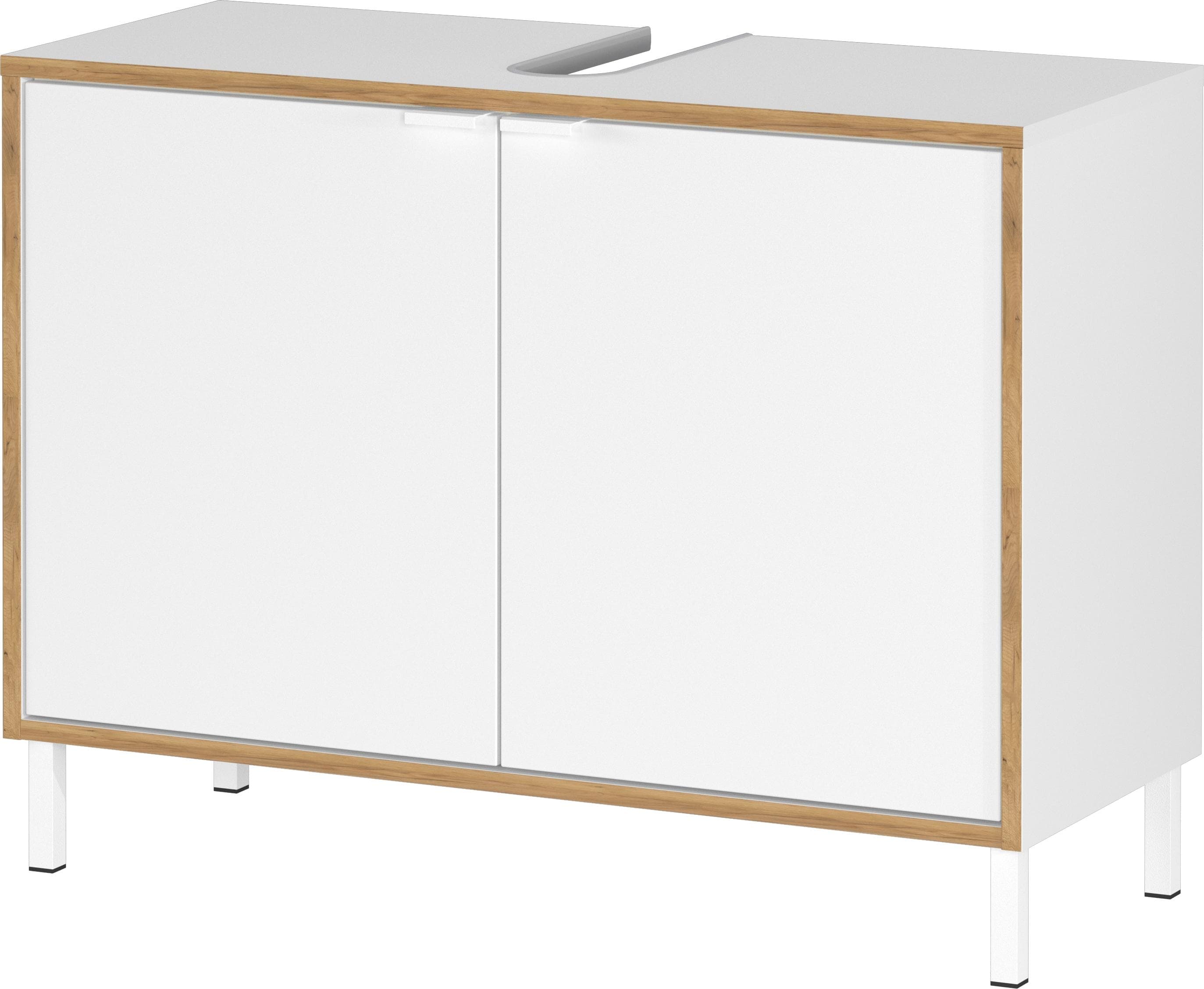 Germania Waschbeckenunterschrank GW-Topeka Weiß MDF