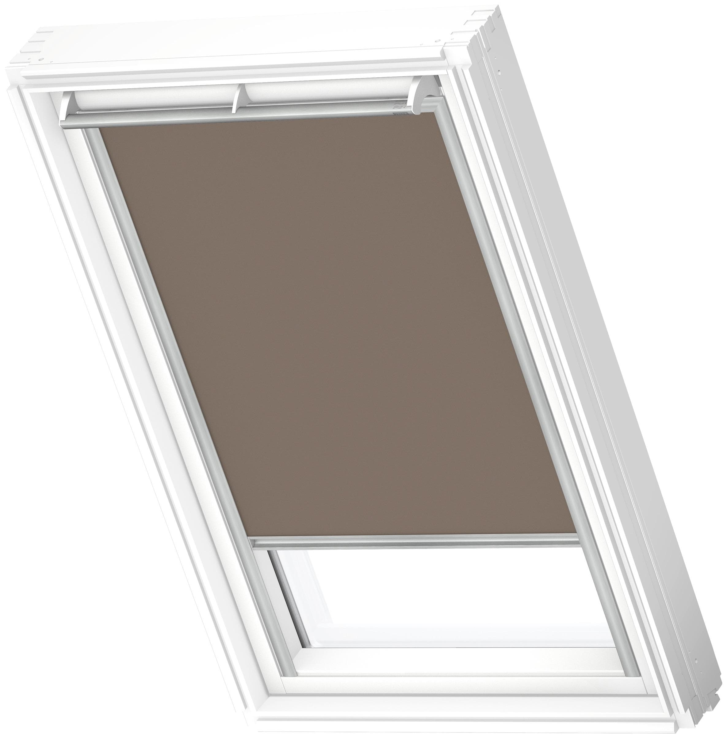 VELUX Verdunklungsrollo DKL SK10 - Verdunkelnd, Bohrfrei, Alufarben