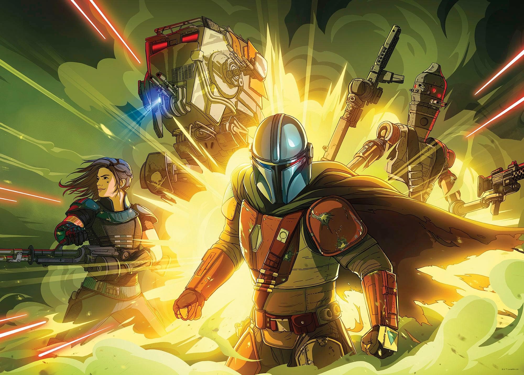 Bild KOMAR "Mandalorian Fireteam" Disney Star Wars Marvel