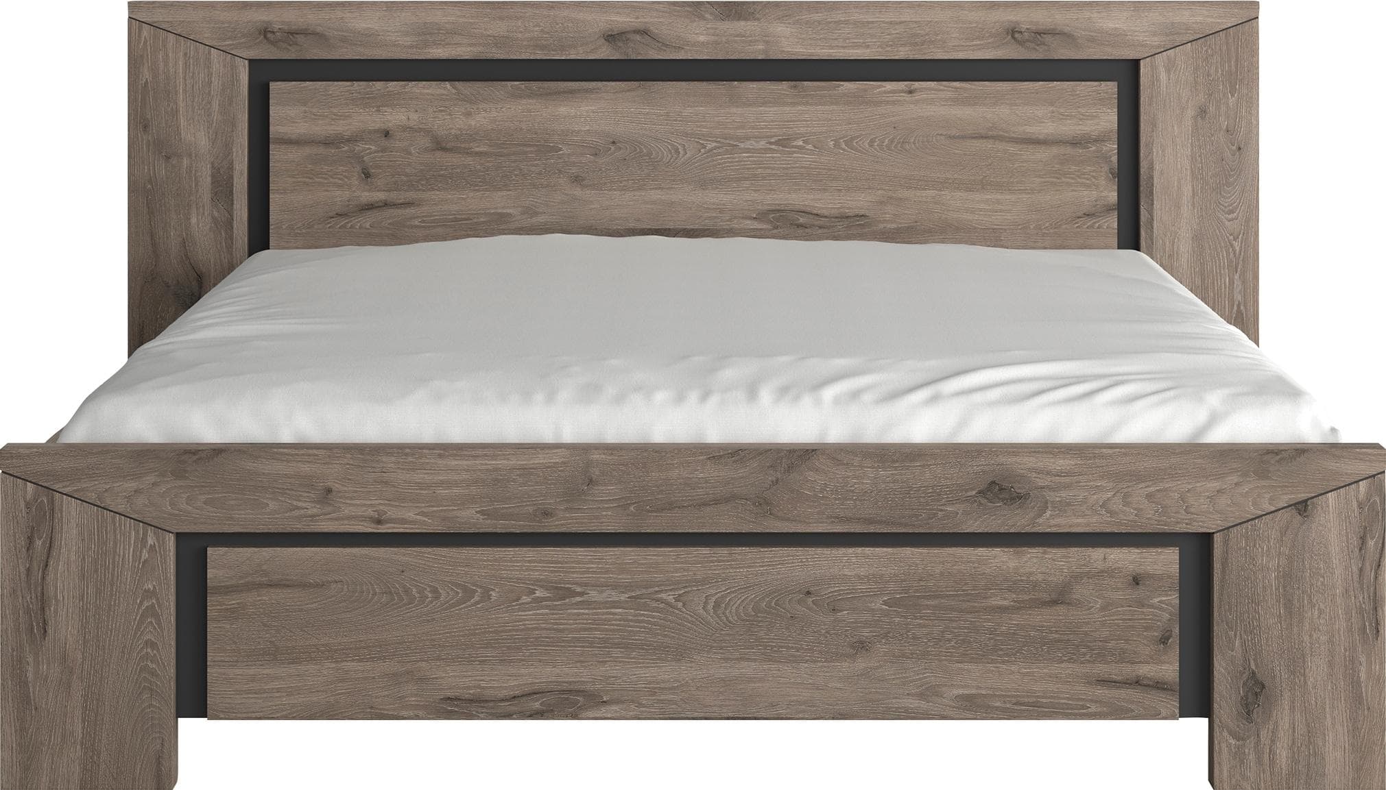 Jugendbett GAMI Brugge Eiche braun Holzwerkstoff