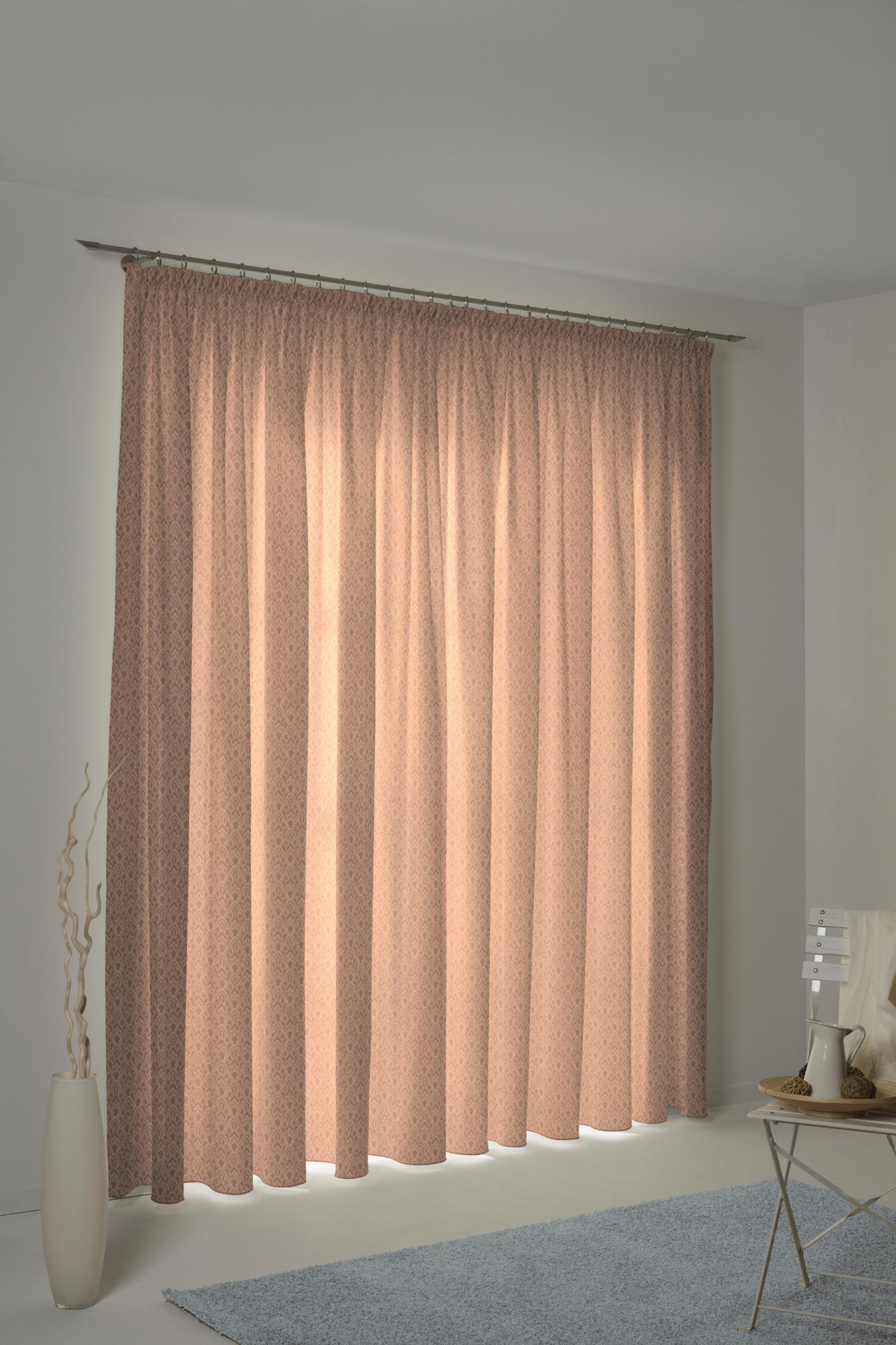 Vorhang ADAM Urban Cactus Jacquard Bio-Baumwolle Braun