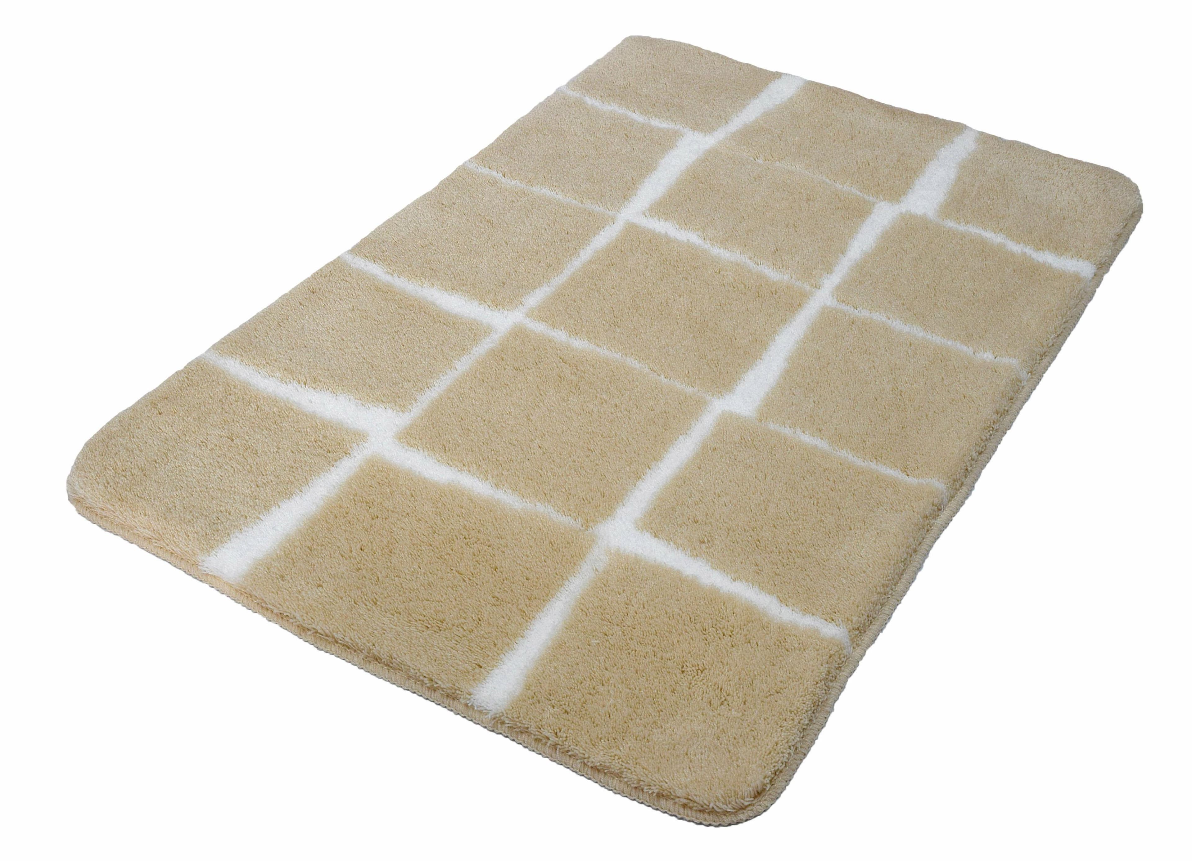 Kleine Wolke Badematte Carat Beige Kunstfaser Flauschig