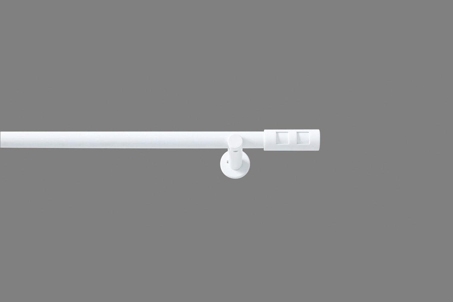 GOOD LIFE Vorhangstange Cartucho 200 cm Ø 20 mm Metall Weiß