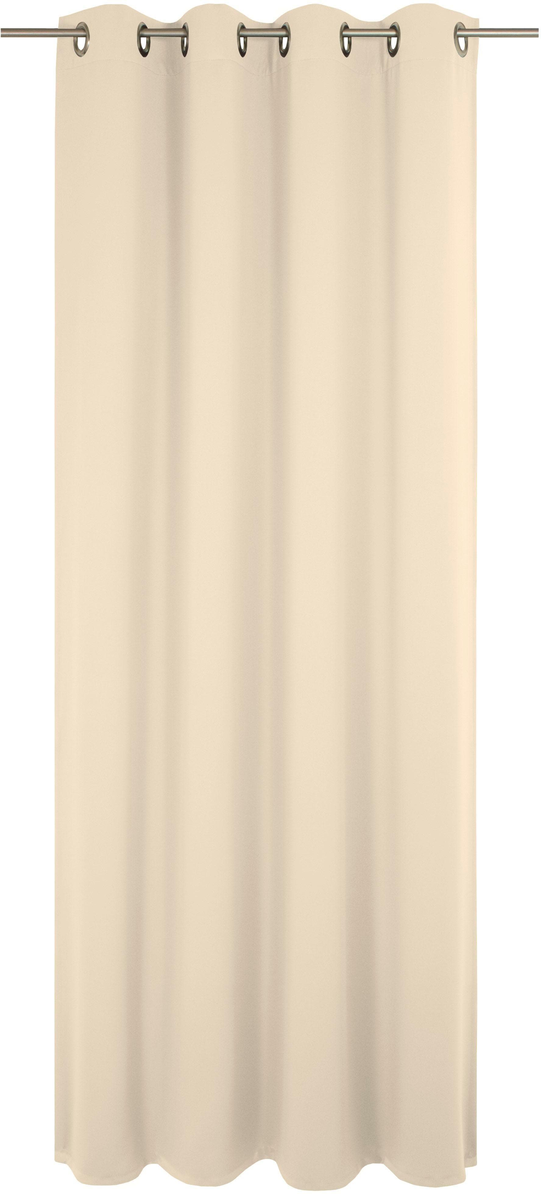 WIRTH Vorhang Newbury Beige Jacquard Gardine mit Ösen