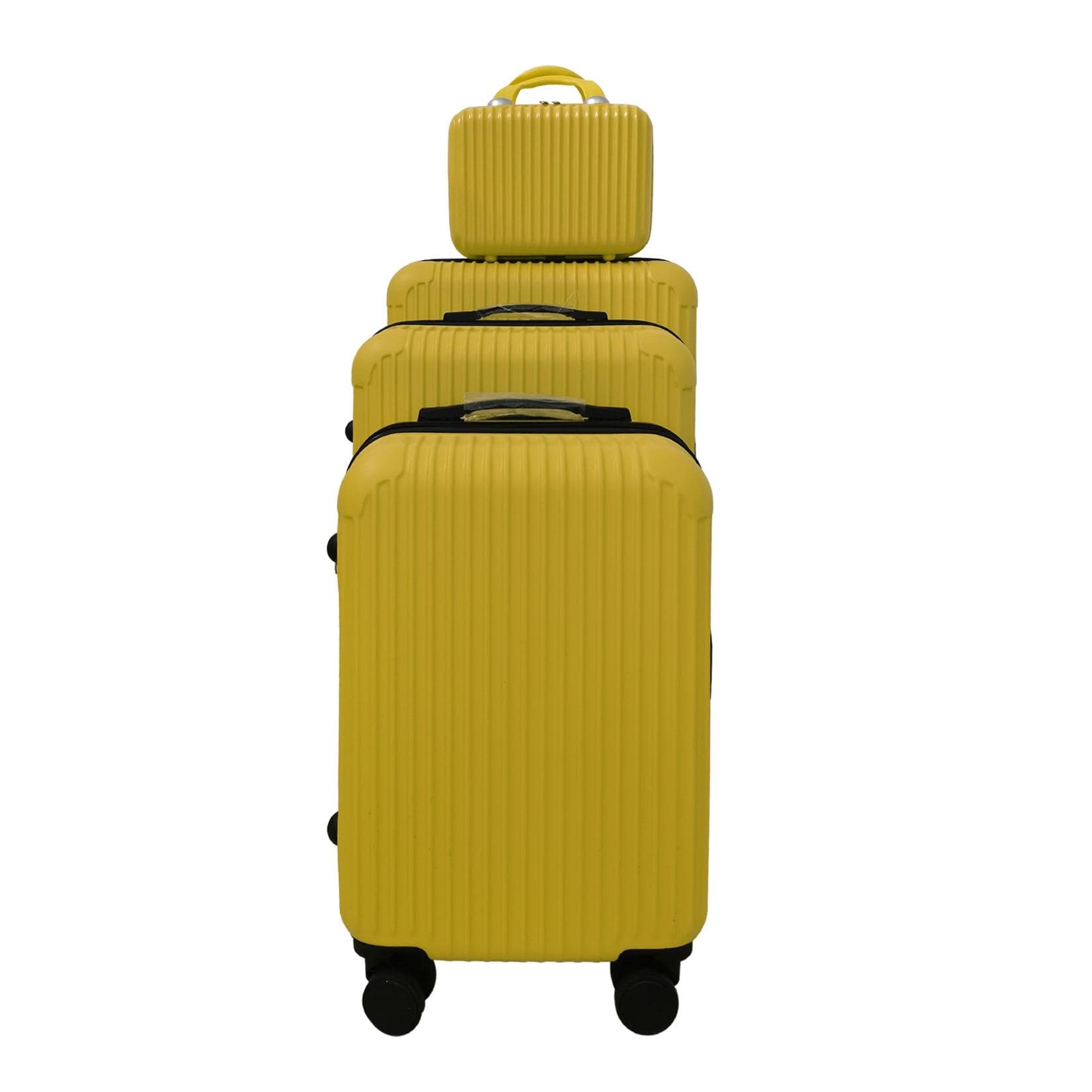 NTK-Collection Hartschalenkoffer 4er-Set Frenzi Gelb ABS