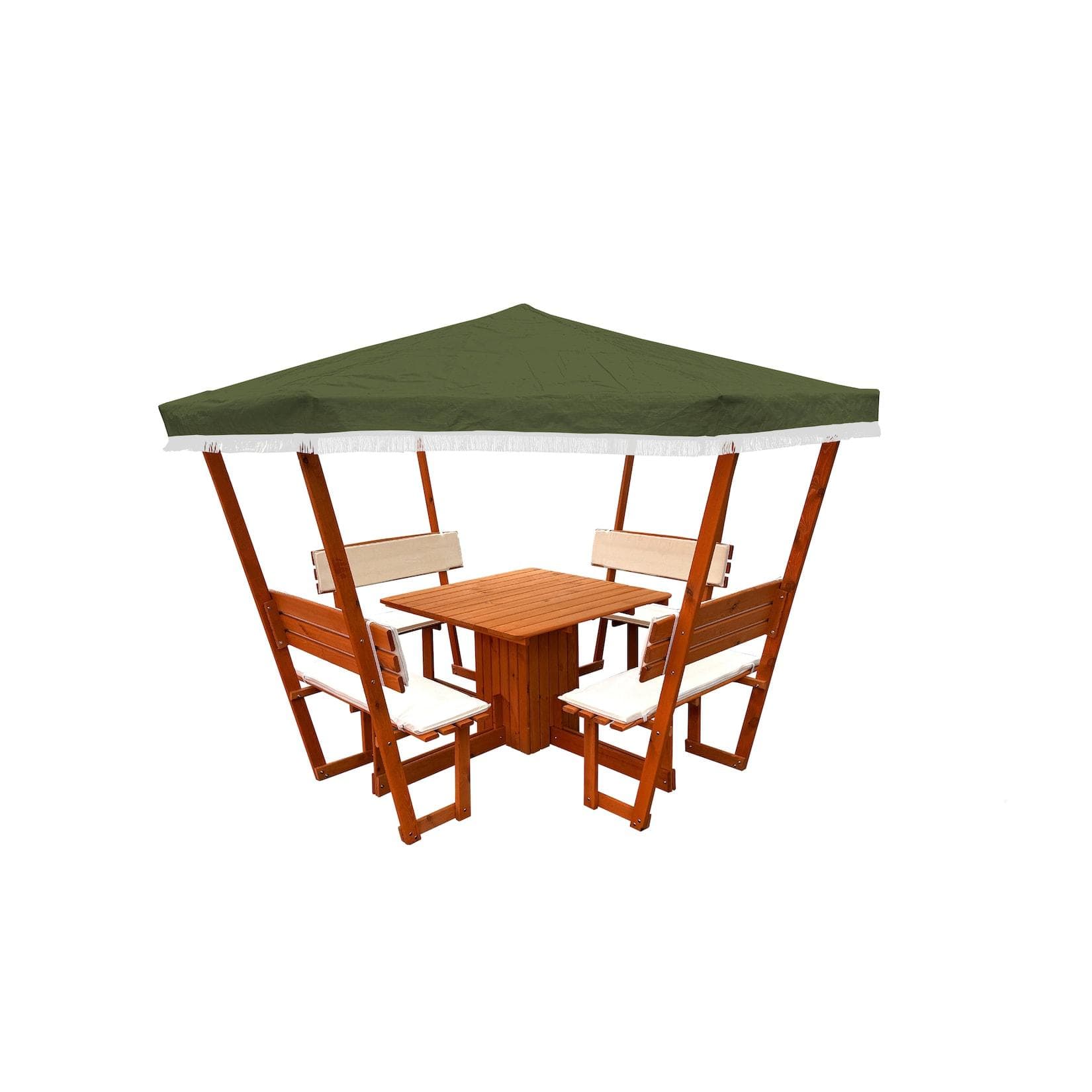 Promadino Pavillon Rosenheim Grün Kiefernholz