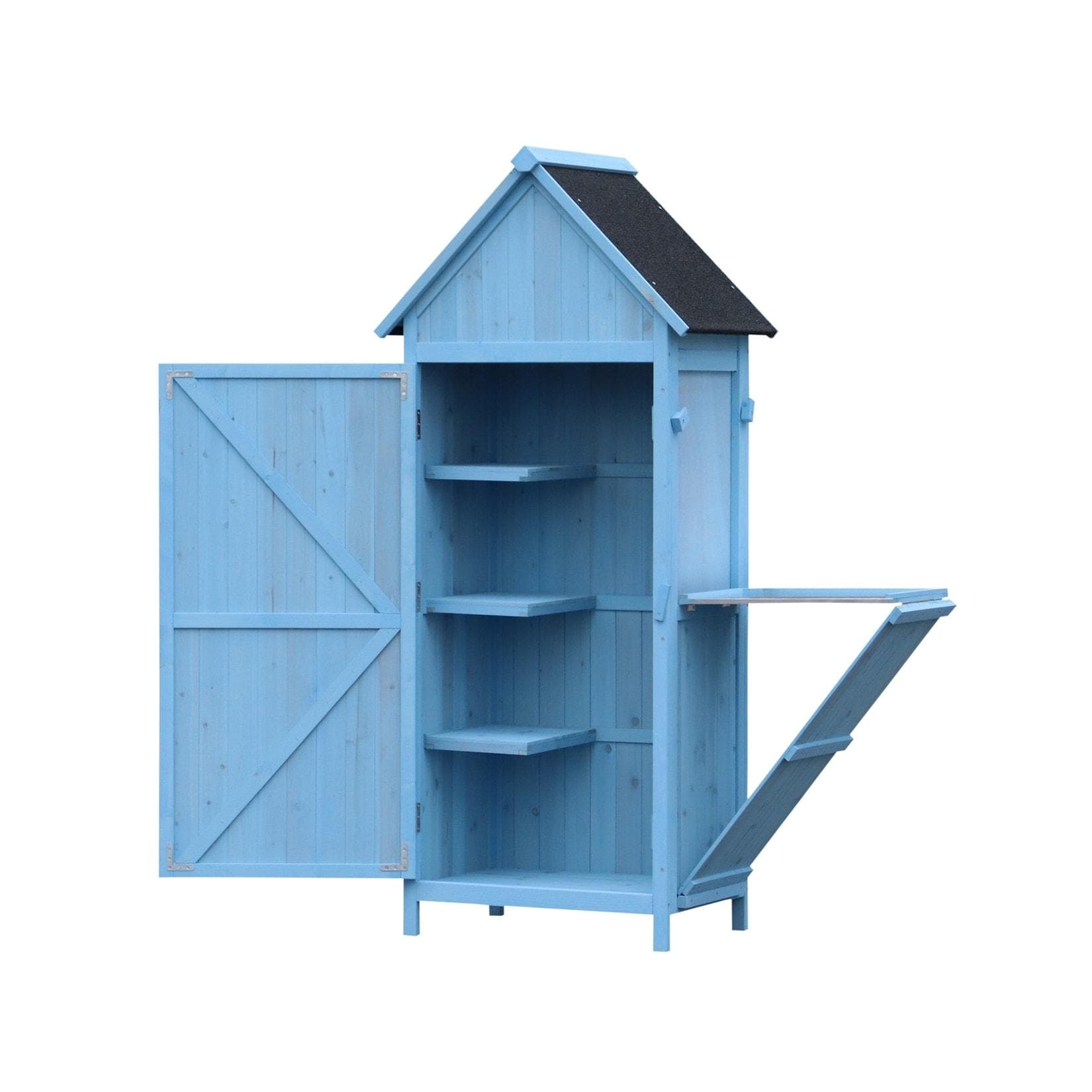 HTI-Living Geräteschrank Wanda - Geräumiger Garten-Schrank mit Regalen