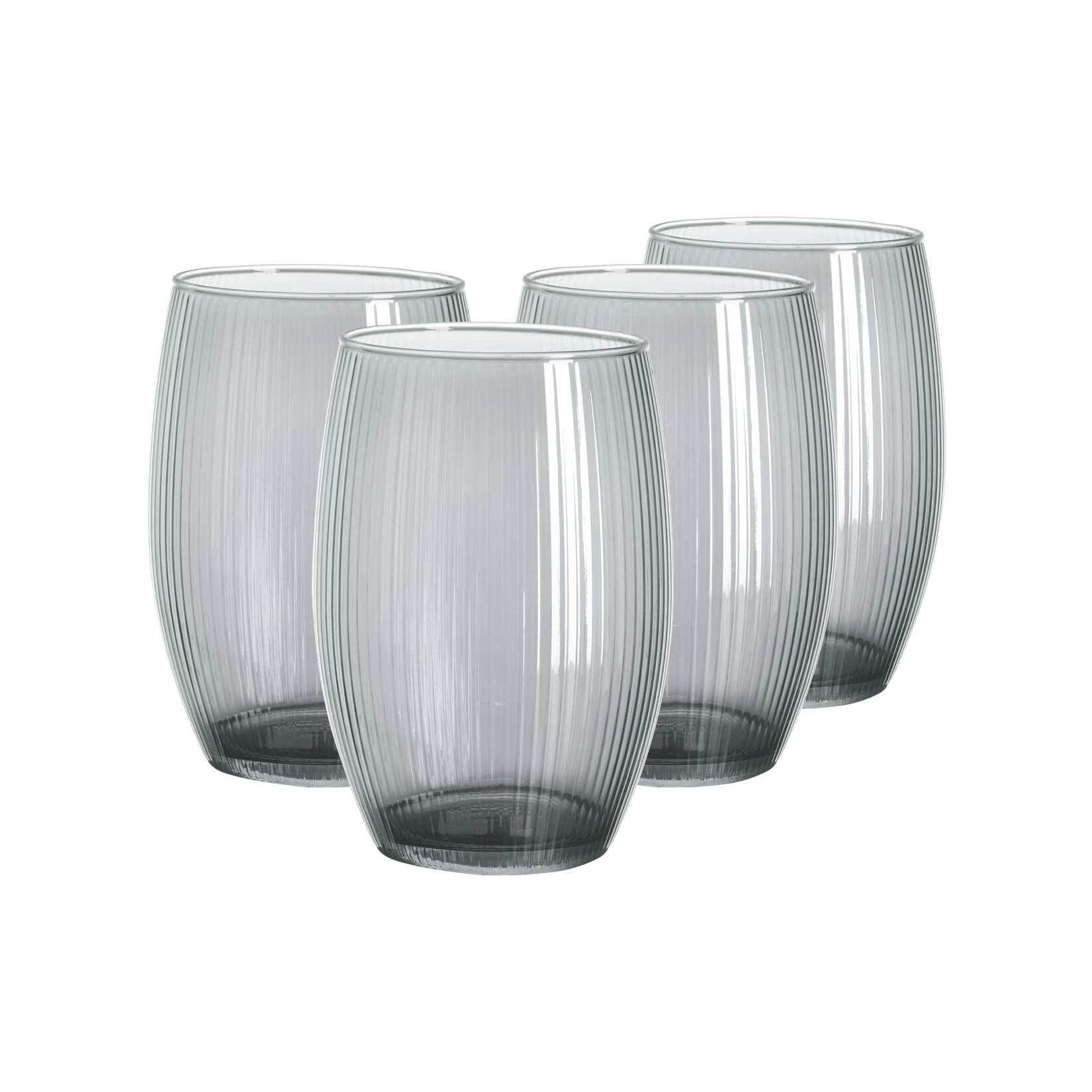 Ritzenhoff & Breker Windlicht Elysia 4er Set Grau Glas