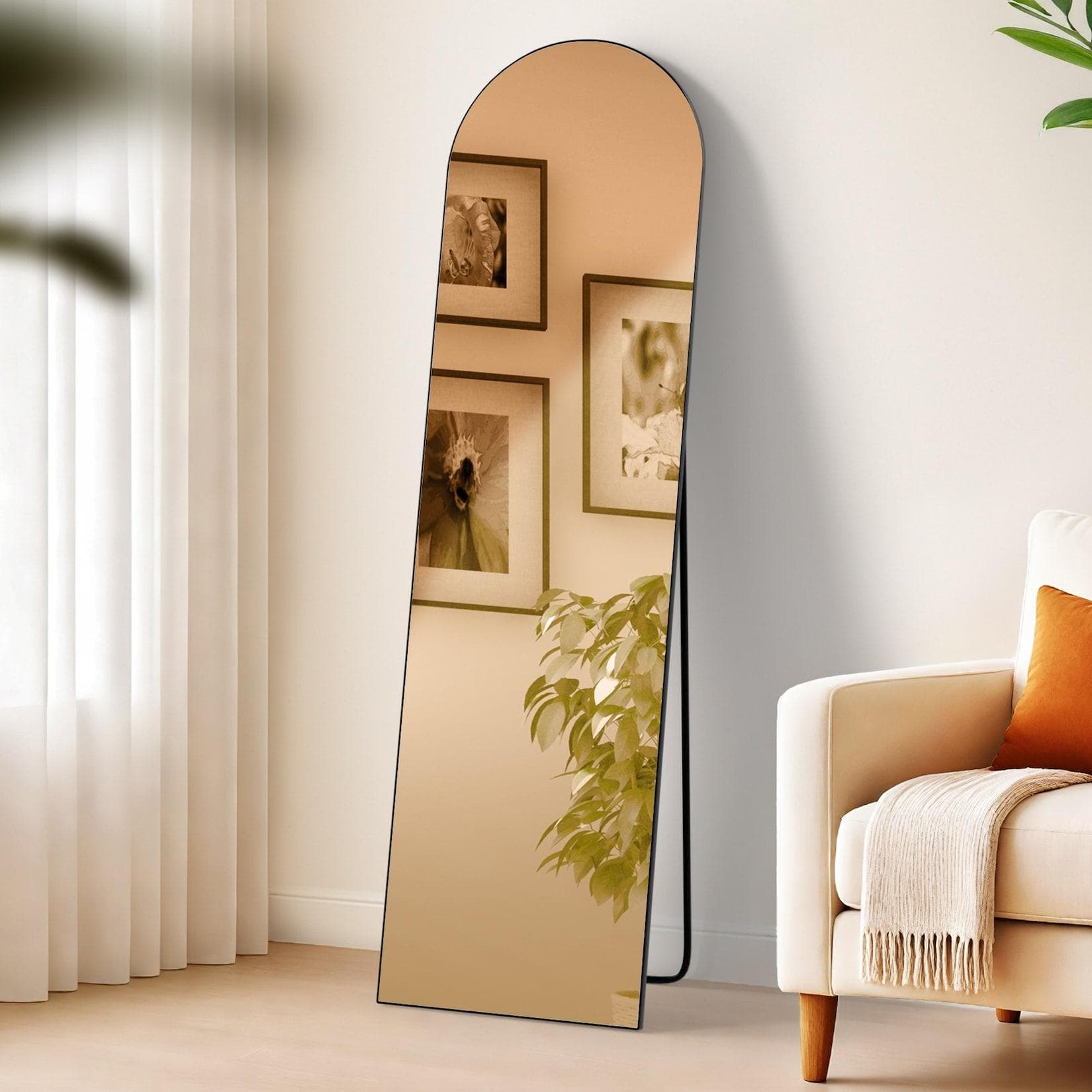 CLP Standspiegel Moline Schwarz Metall