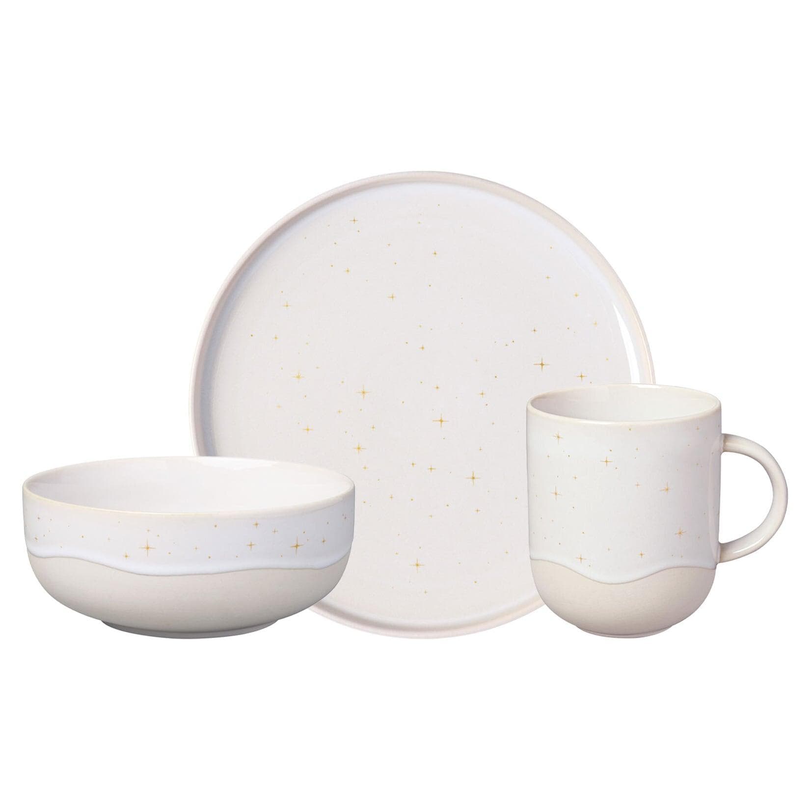 like. by Villeroy & Boch Frühstücks-Set Winter Glow 3er Set Weiß