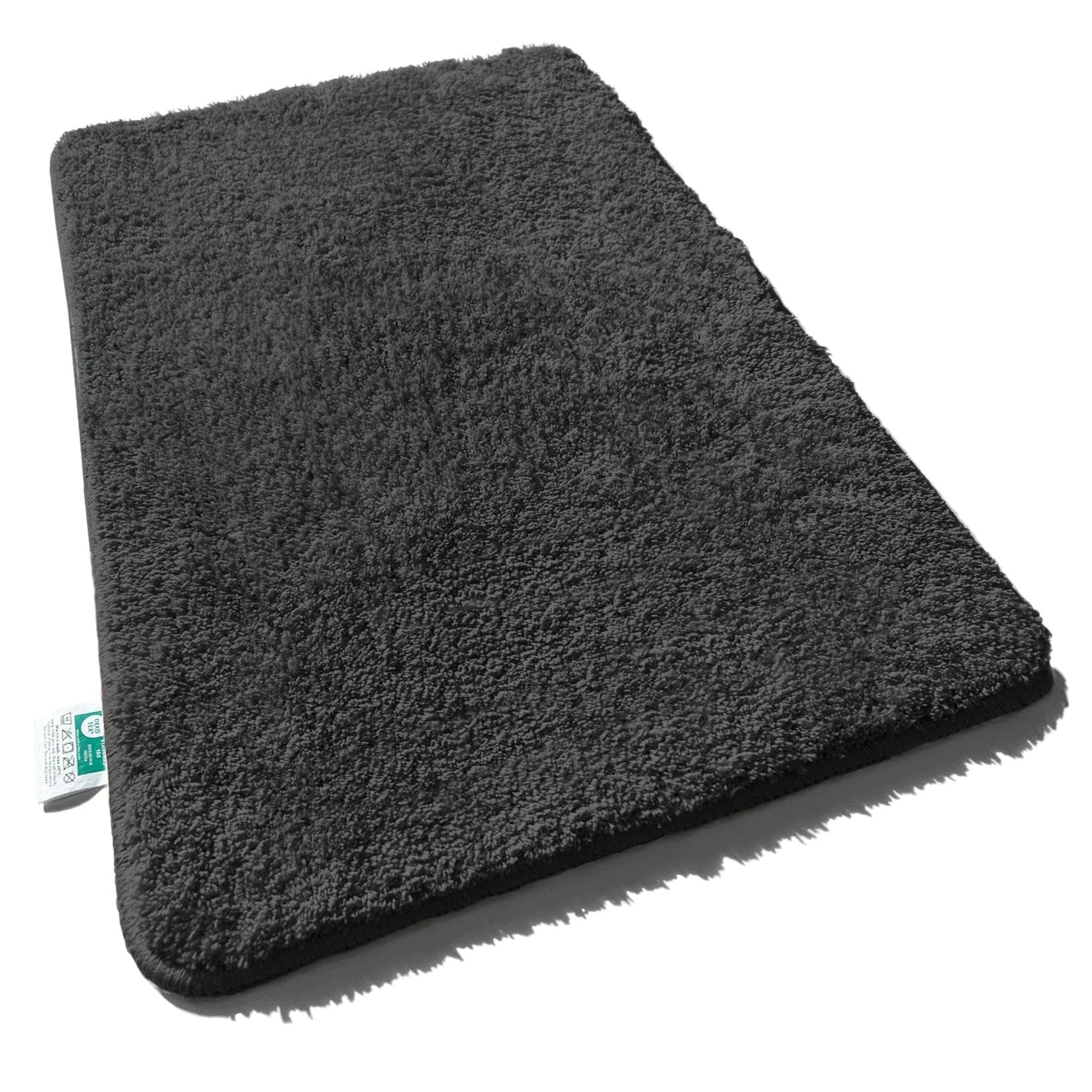 Casa Pura Badematte Sky Uni Deep Black Mikrofaser