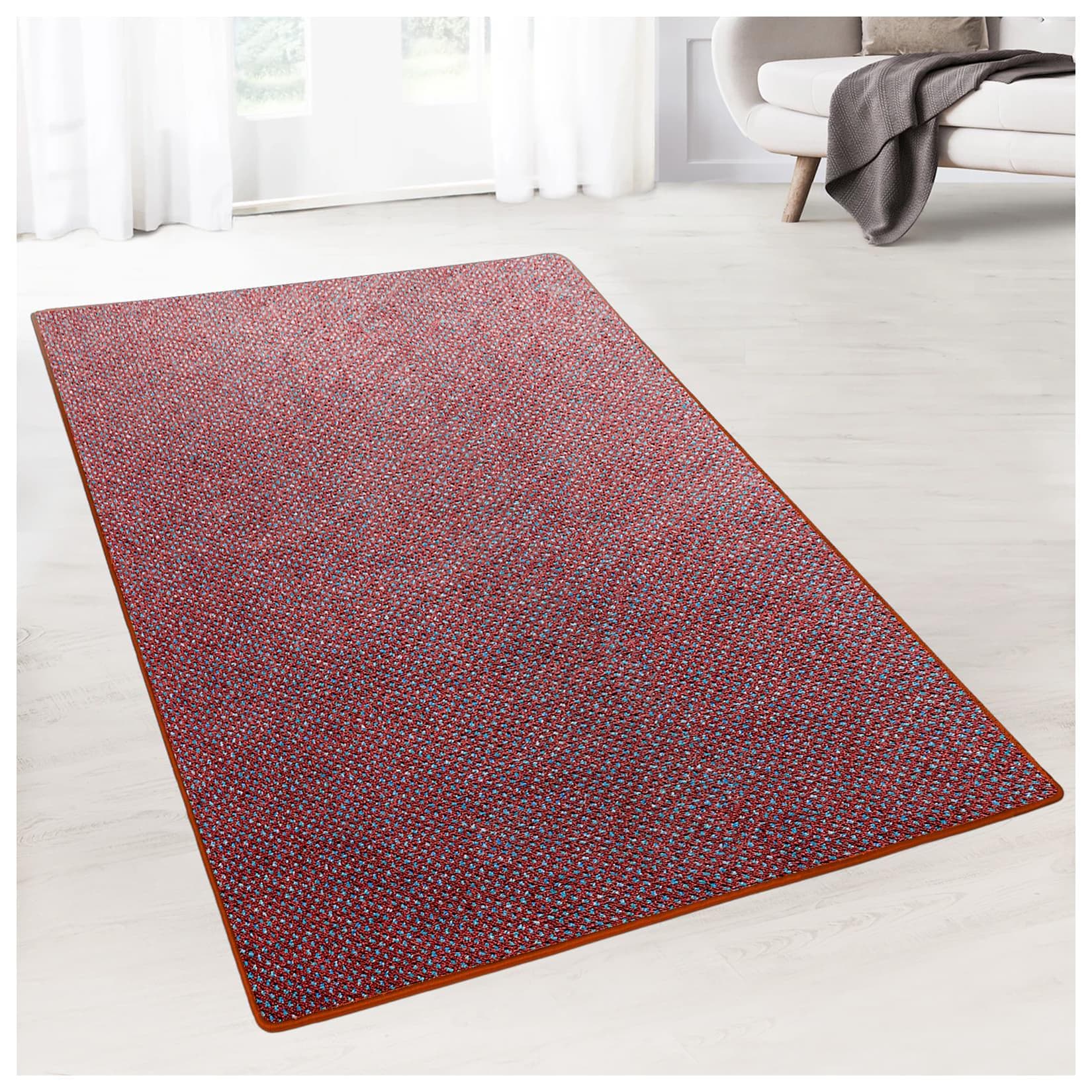 Karat Teppich-Läufer auf Maß gekettelt Ponto rot