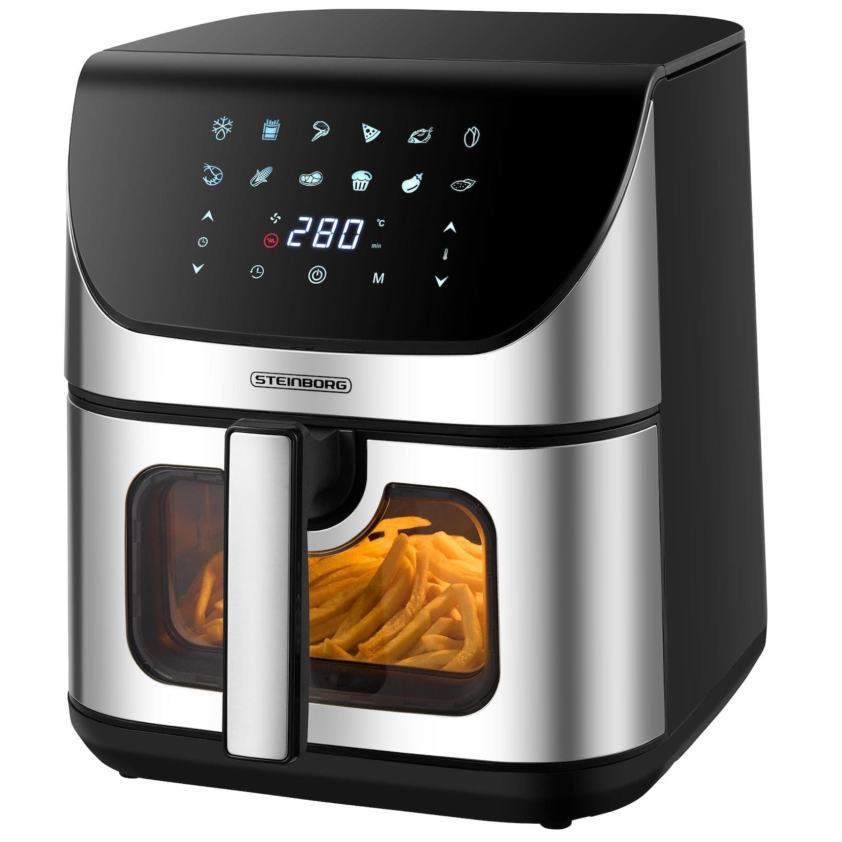 Steinborg 4in1 Heißluftfritteuse 8L 12 Programme 1700W