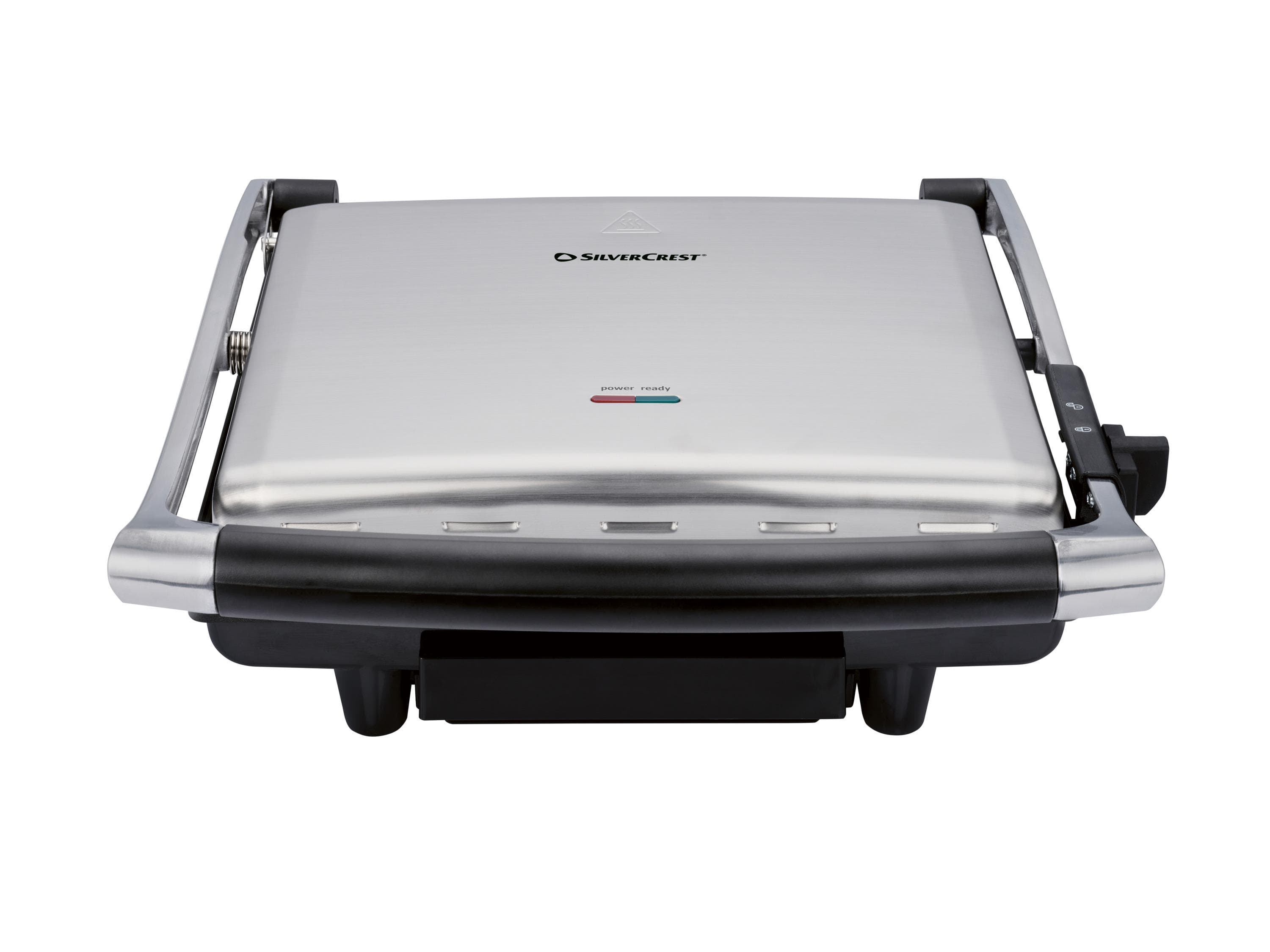 SILVERCREST Panini Maker SPM 2000 E2 Edelstahl Aluminium-Druckguss