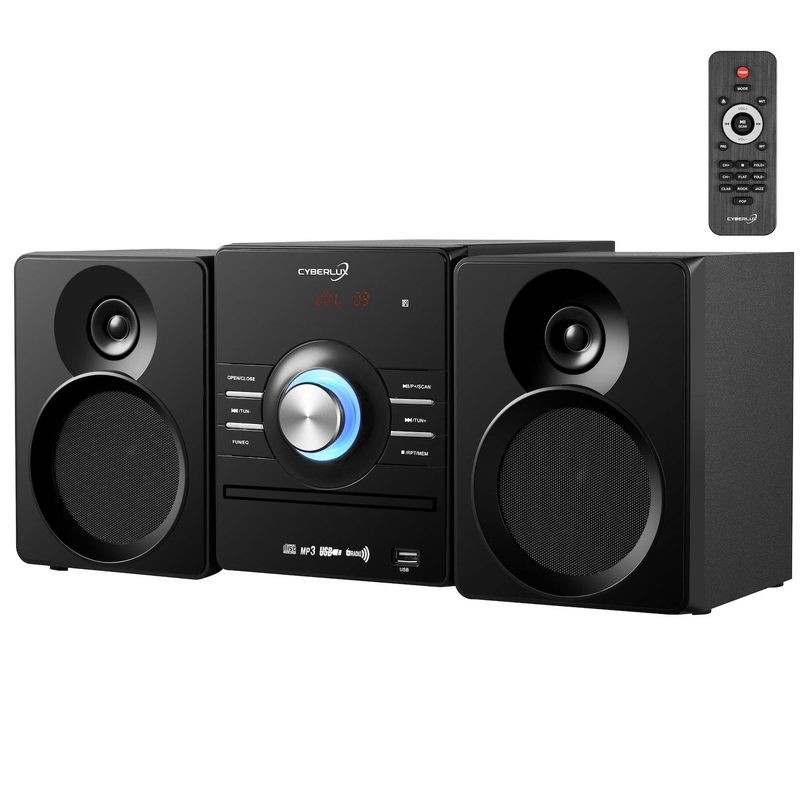 Cyberlux Kompaktanlage mit CD Player, Bluetooth & USB