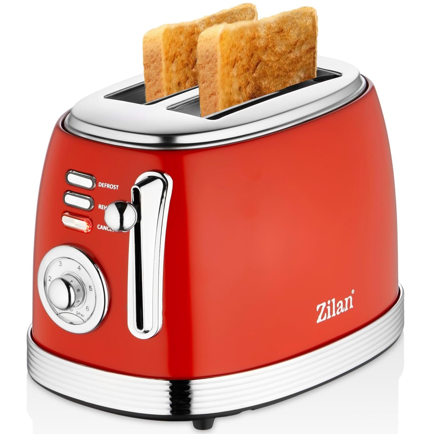 Zilan Retro Toaster 2 Scheiben 850 Watt