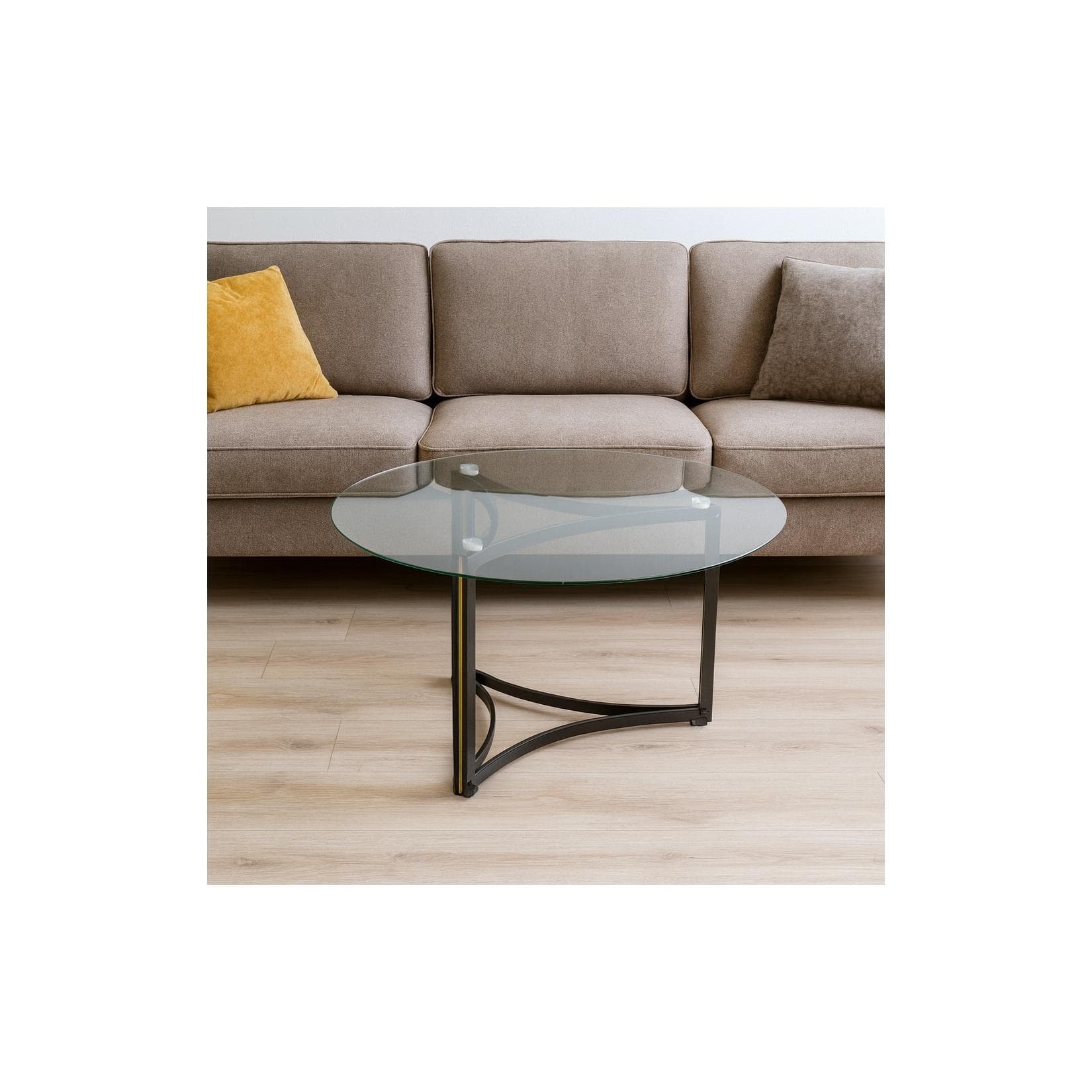 möbel direkt online Couchtisch Klarglasplatte Modern