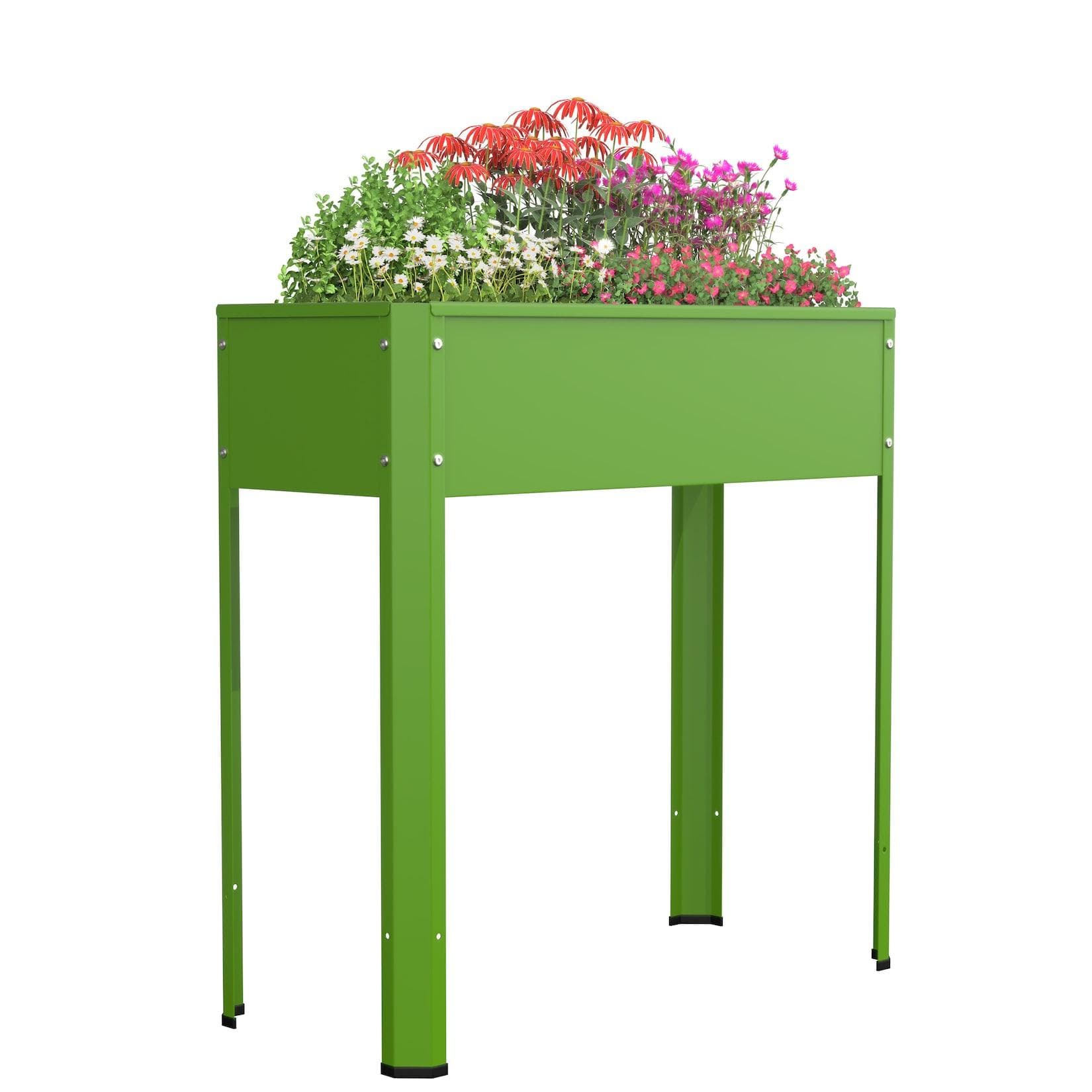 VCM Metall Hochbeet rechteckig Blumenkasten