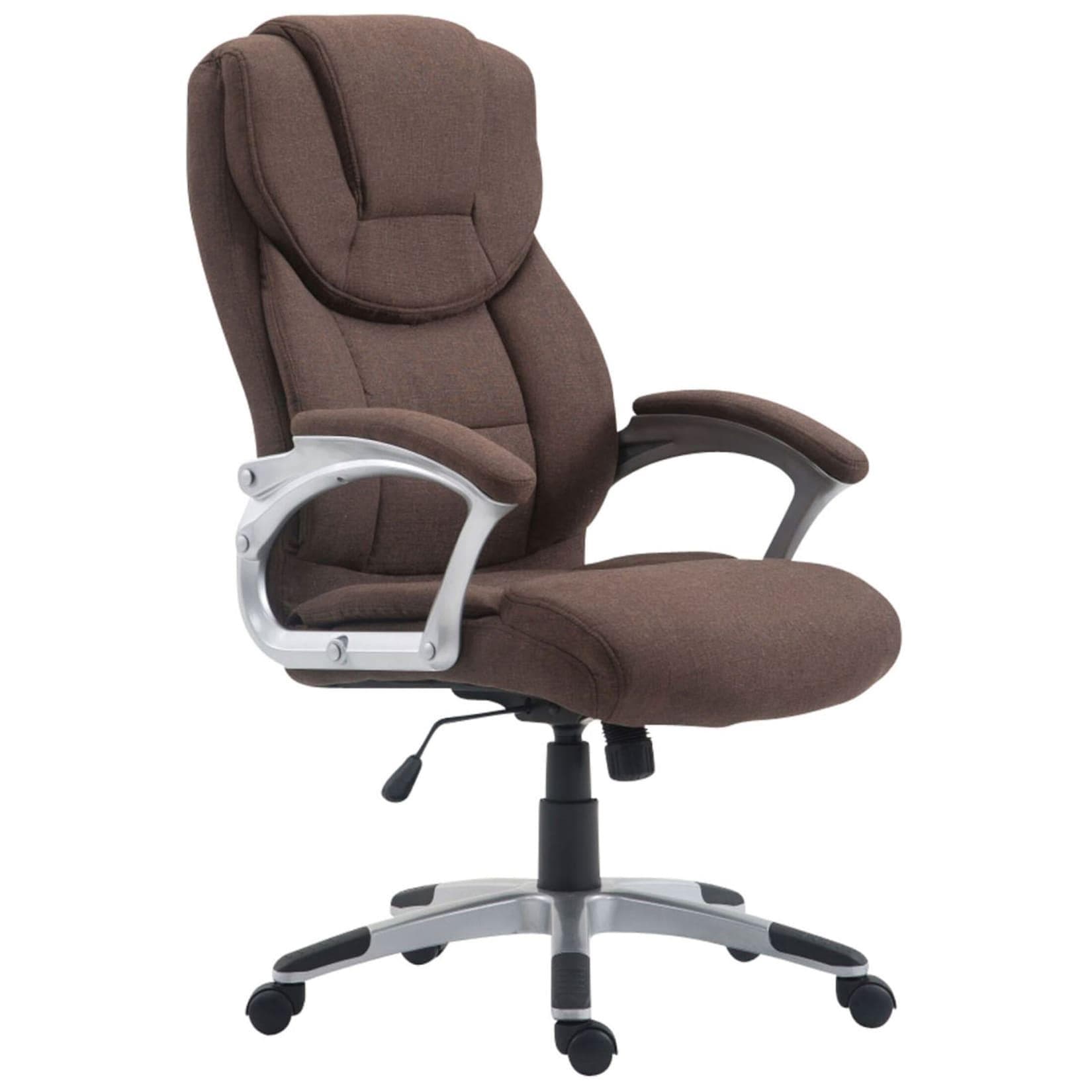 TPFLiving Bürostuhl Texum 2 Stoff Schwarz Ergonomisch