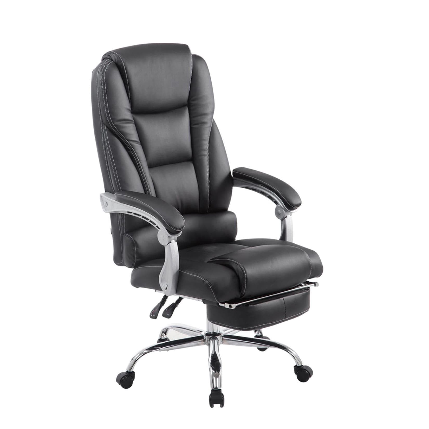 TPFLiving Bürostuhl Pacira Kunstleder Grau - Edler Look & Hoher Komfort