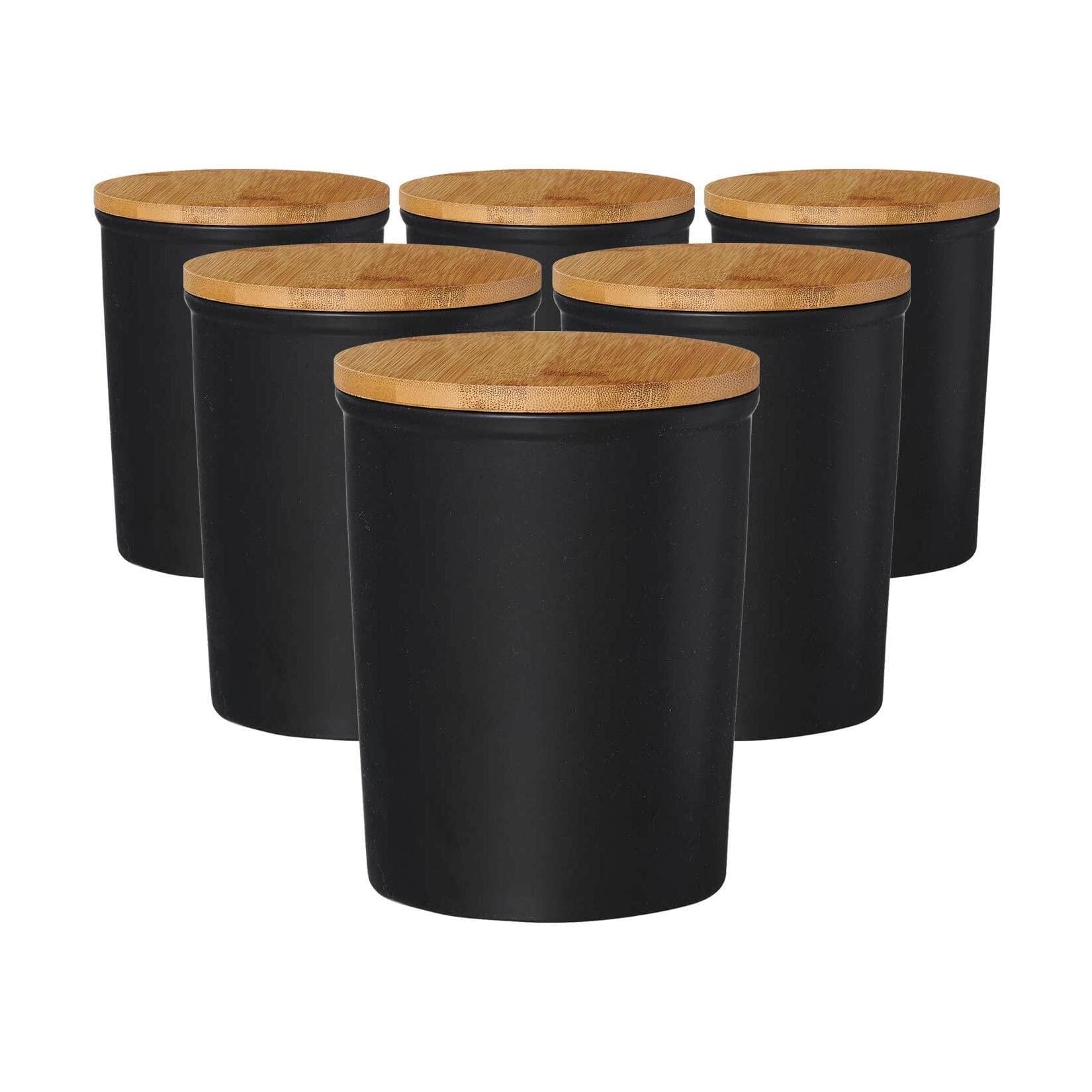 Ritzenhoff & Breker Jasper Vorratsdosen 1,8 l 6er Set Schwarz