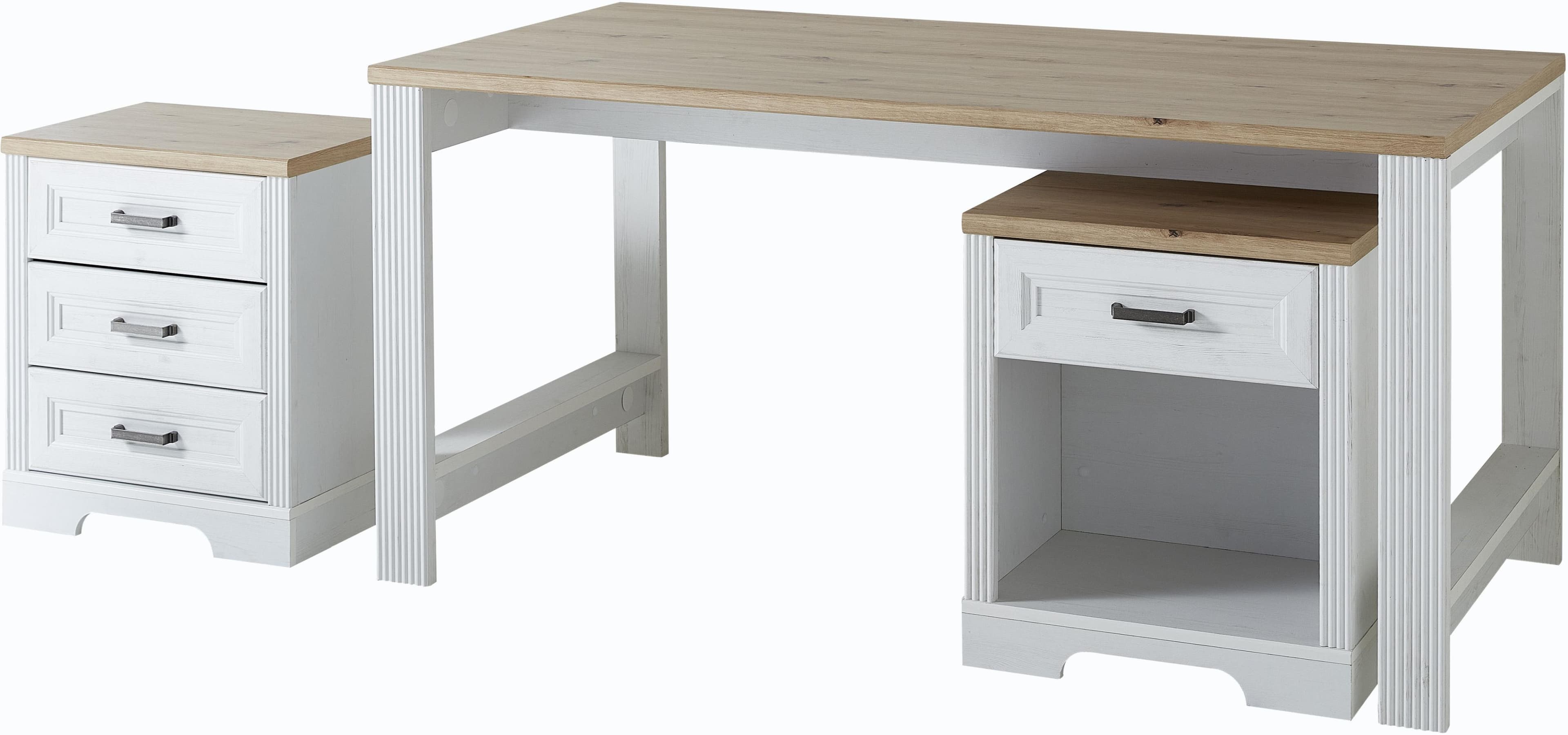 Innostyle Schreibtisch Jasmin Weiß ABS-Kunststoff