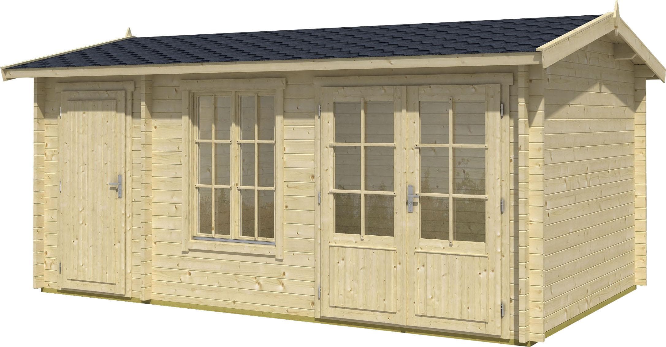 Lasita Maja Wrexham Gartenhaus Beige Holzwerkstoff