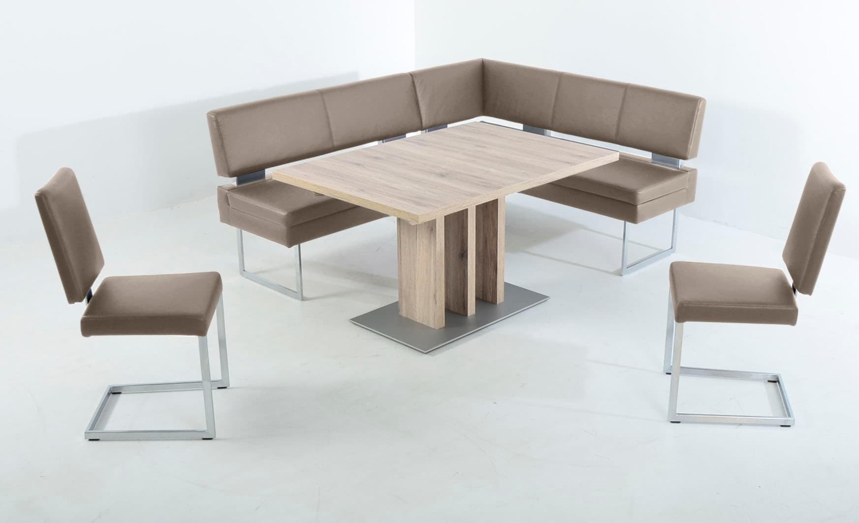 K+W Komfort & Wohnen Essgruppe Santiago Eckbankgruppe Beige Grau