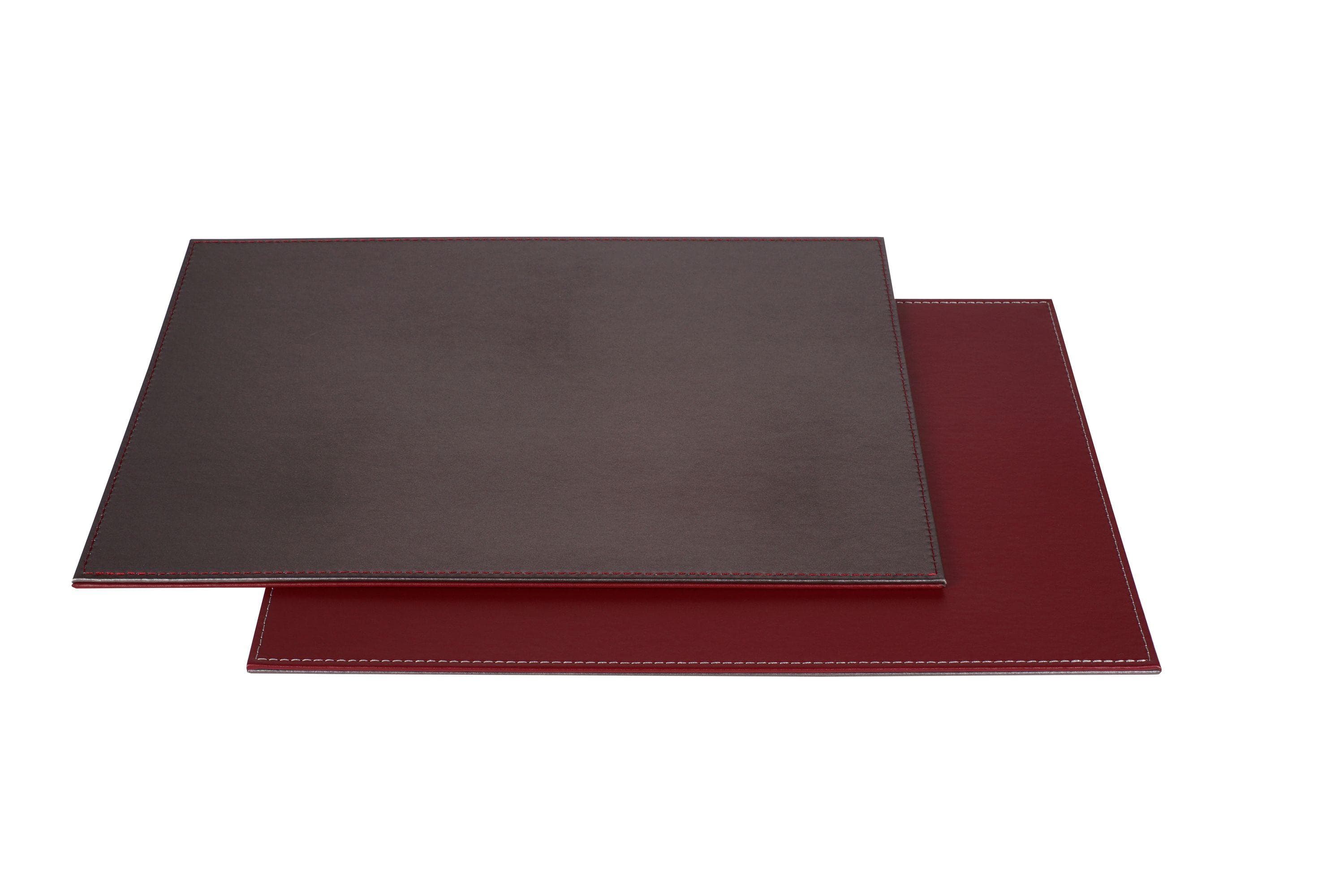 Tischset FREEFORM Kunstleder Pflaume/Elfenbein