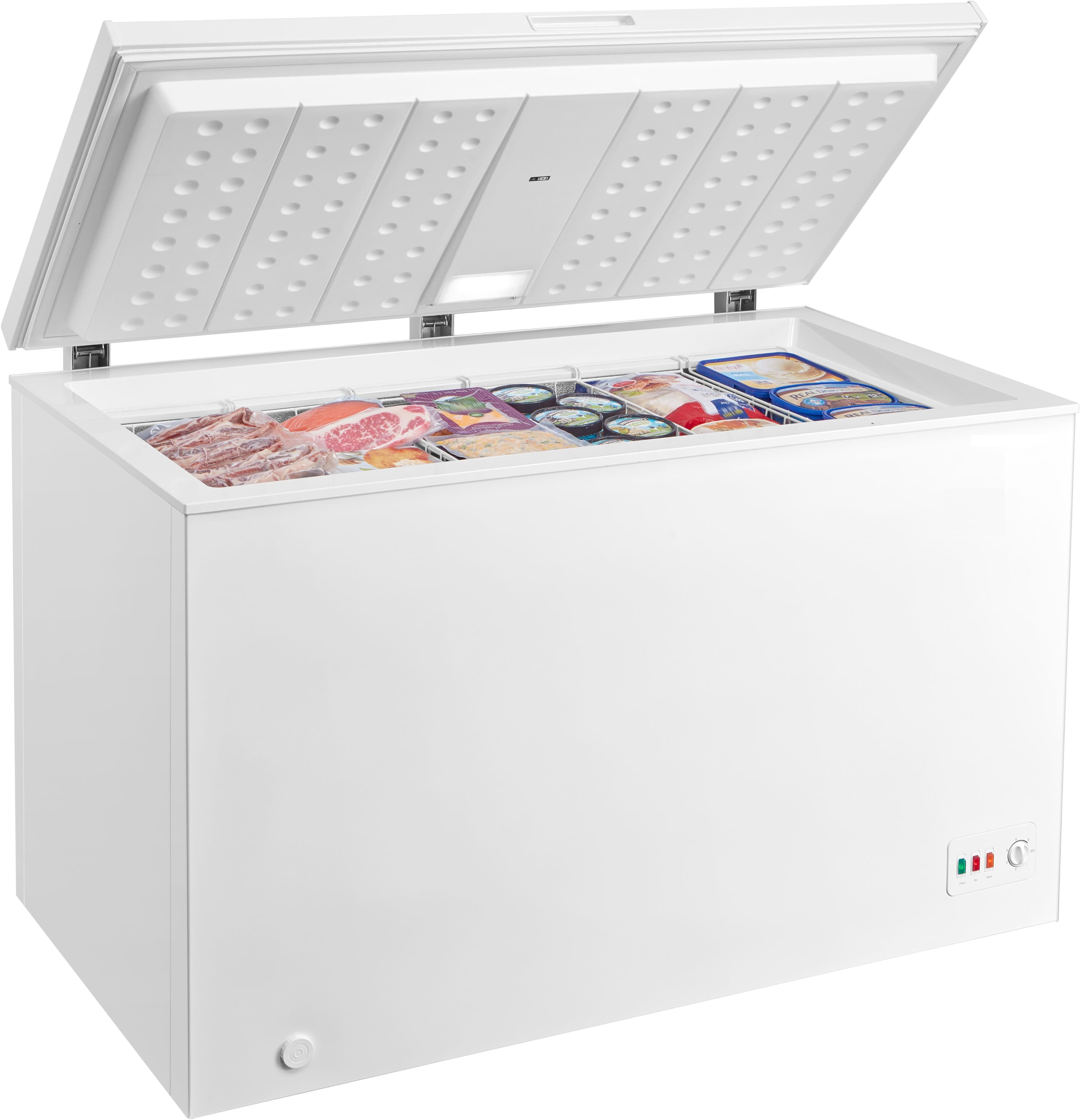 HANSEATIC Gefriertruhe HGT128B 300 Liter LED-Innenbeleuchtung