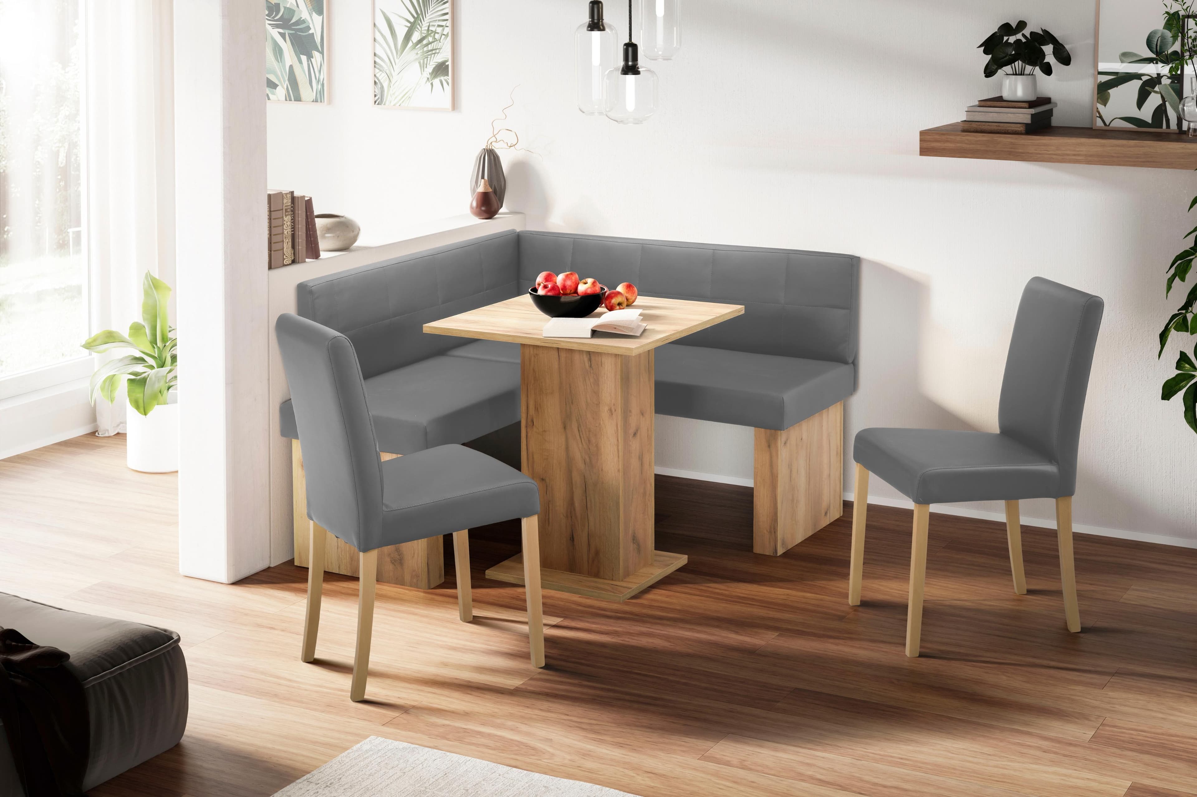 Eckbankgruppe Anna 2 (4-teilig) mit stabilen Stühlen