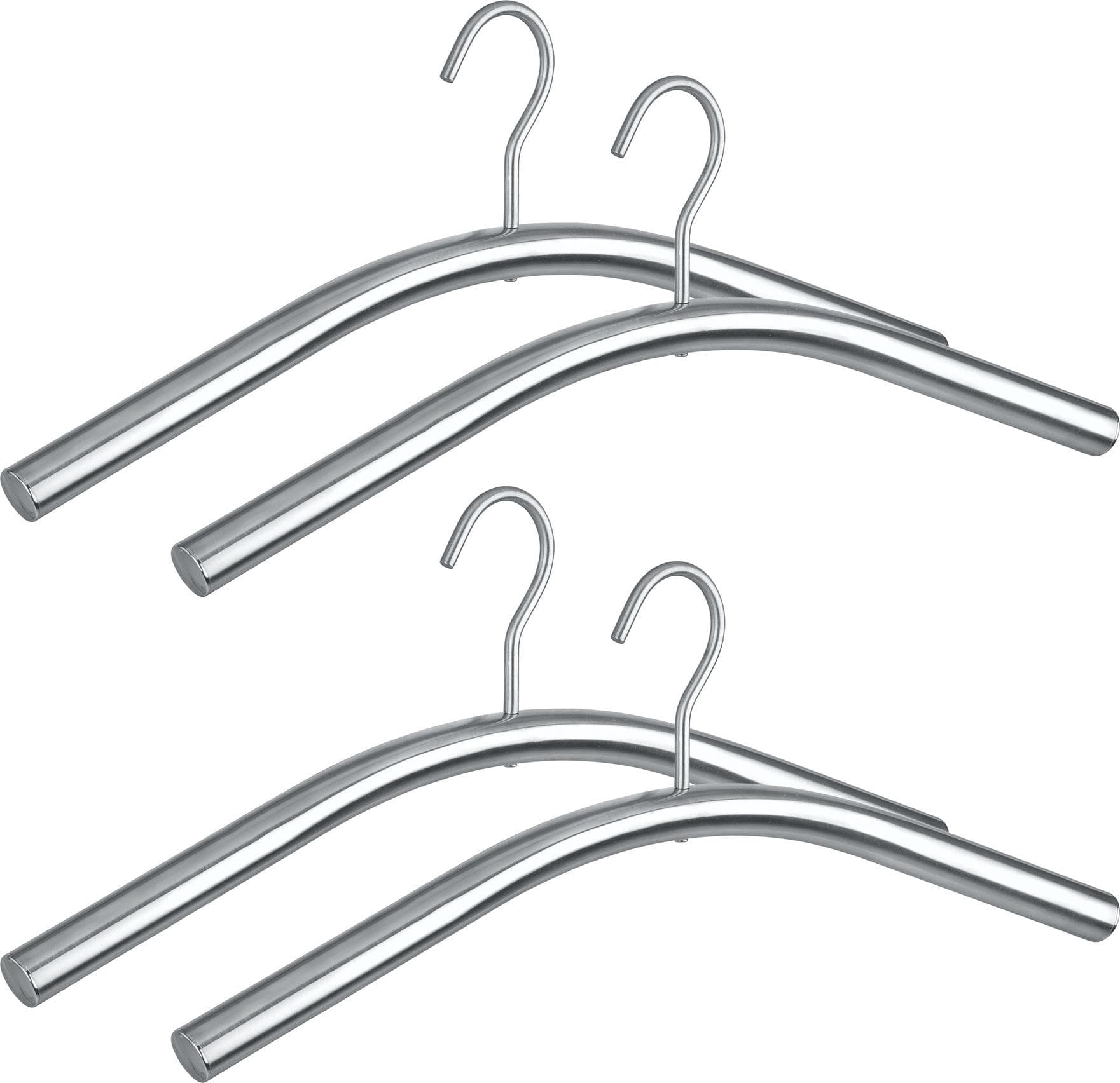Wenko Kleiderbügel Modell Dry Silber 4er Set Edelstahl