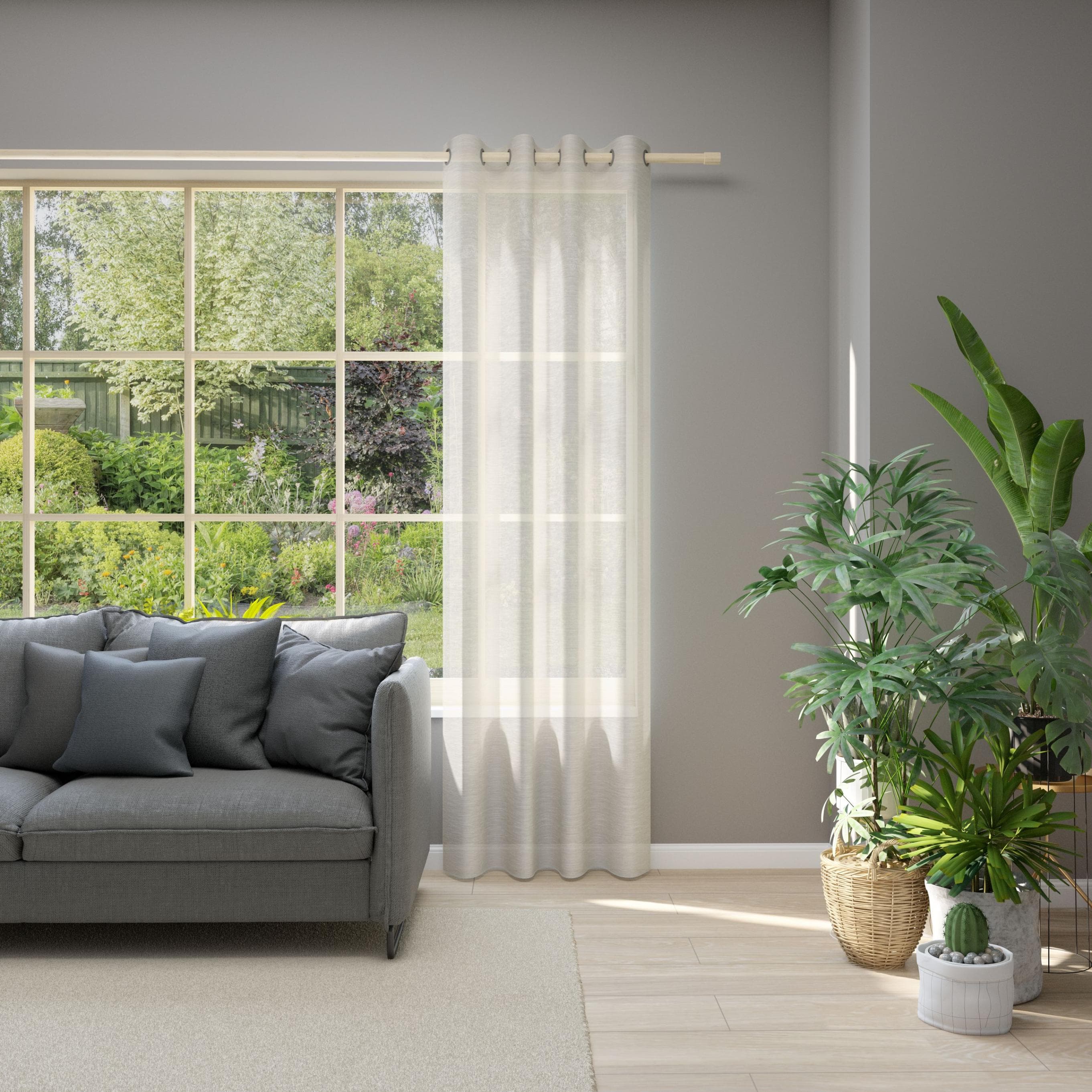 Neutex for you! Allure Vorhang - Halbtransparent, Jacquard, Metallösen