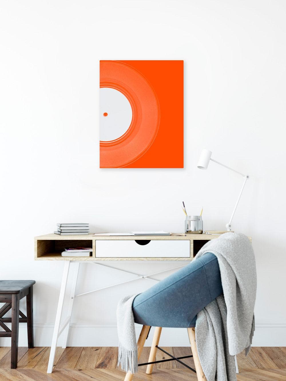 KOMAR Leinwandbild White Vinyl 30x40cm Orange