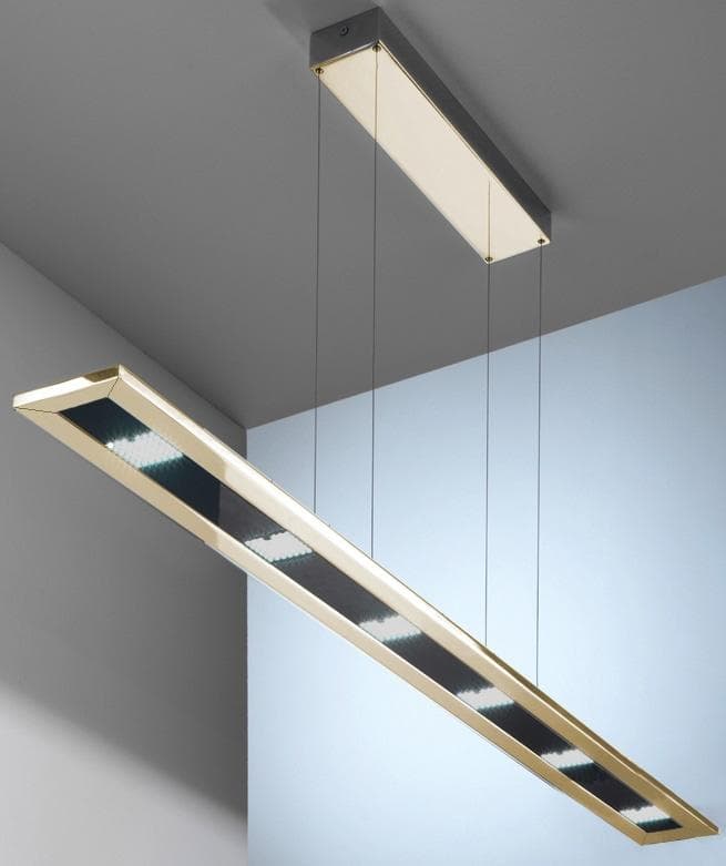 EVOTEC LED Pendelleuchte DESIGNLINE: Farbsteuerung, Aluminium, ESG-Glas