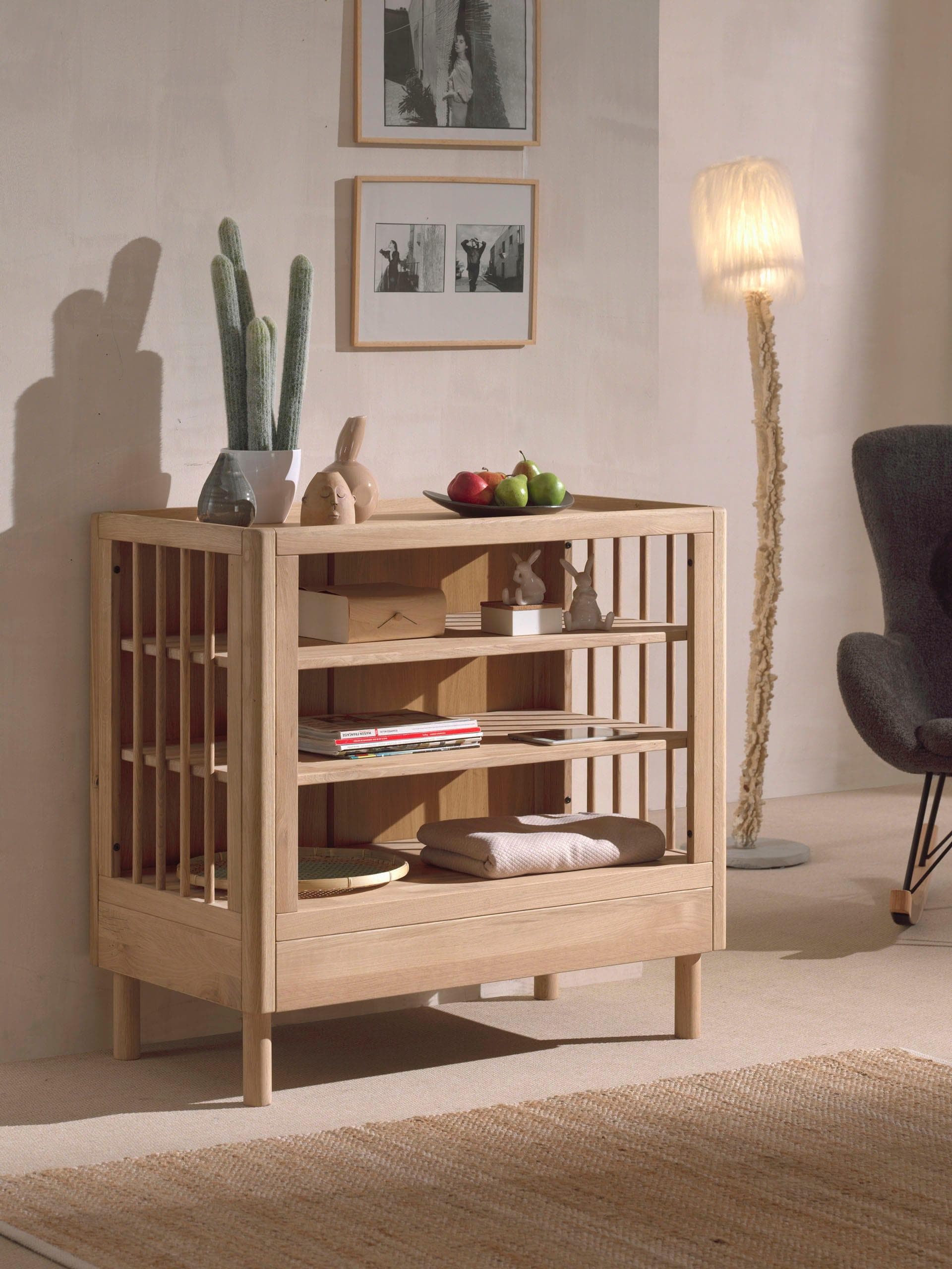 Home Affaire Wickelkommode Eiche massiv 100x95cm