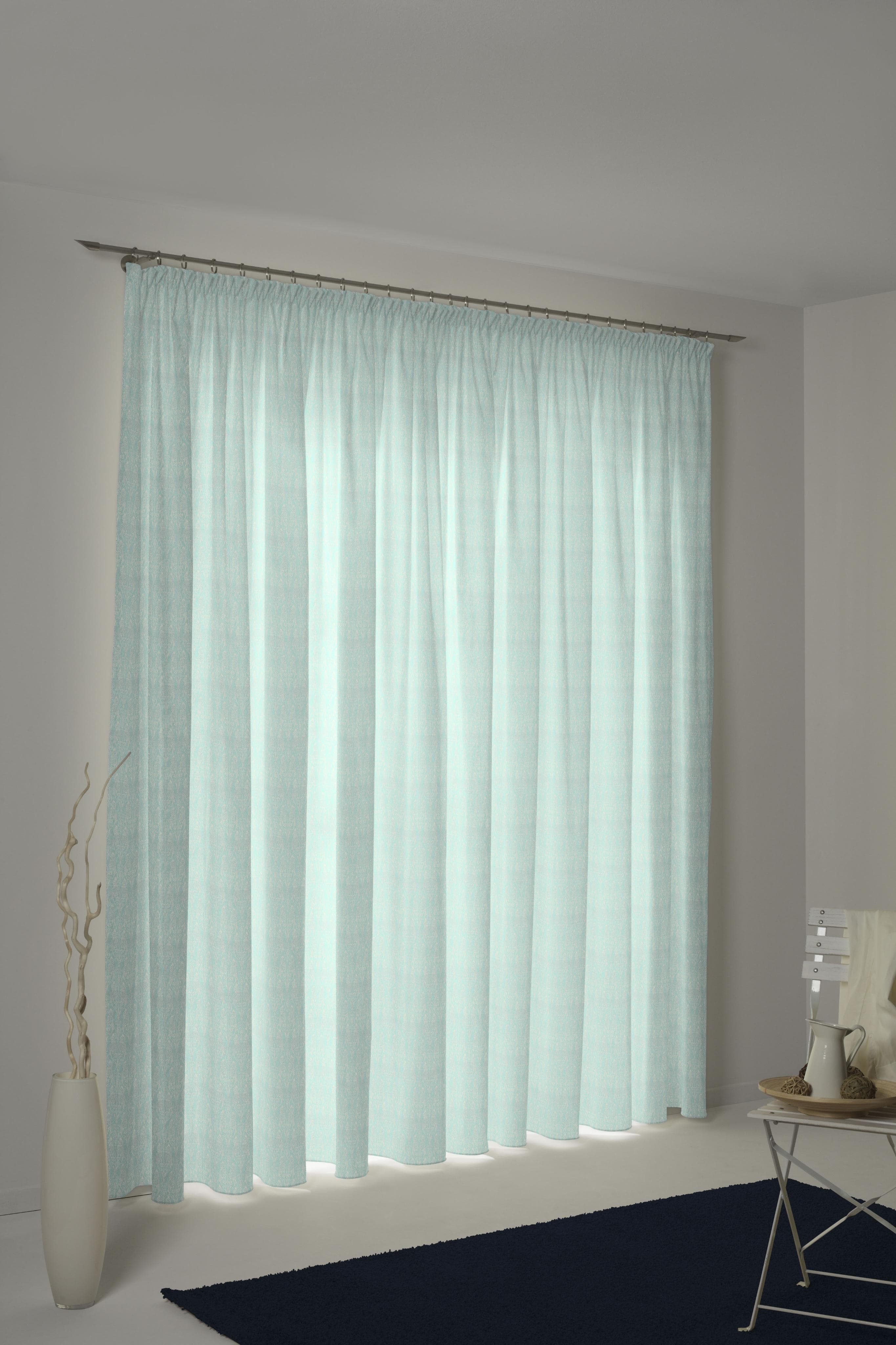 Vorhang ADAM Little Parrot Jacquard Hellblau